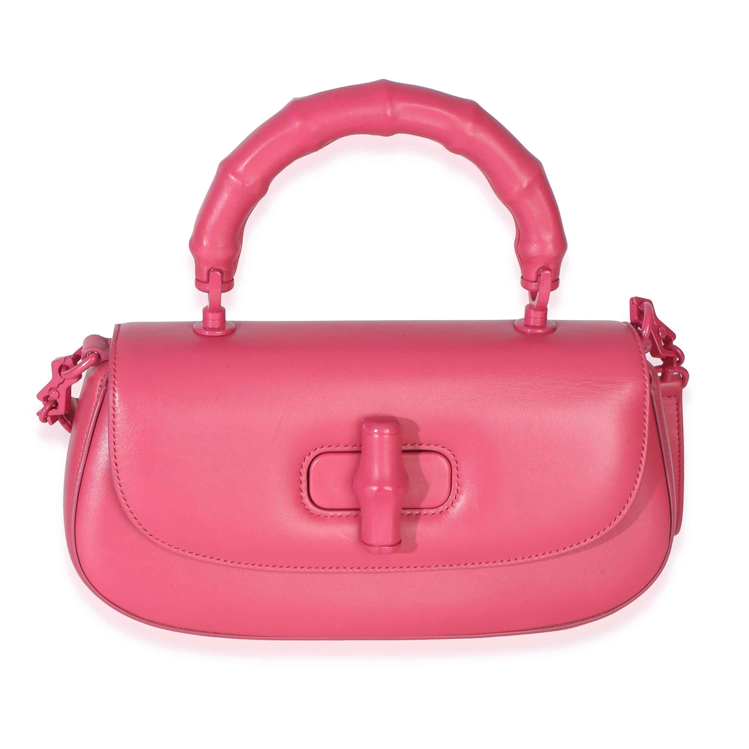 Pink Calfskin Medium Bamboo Diva Bag