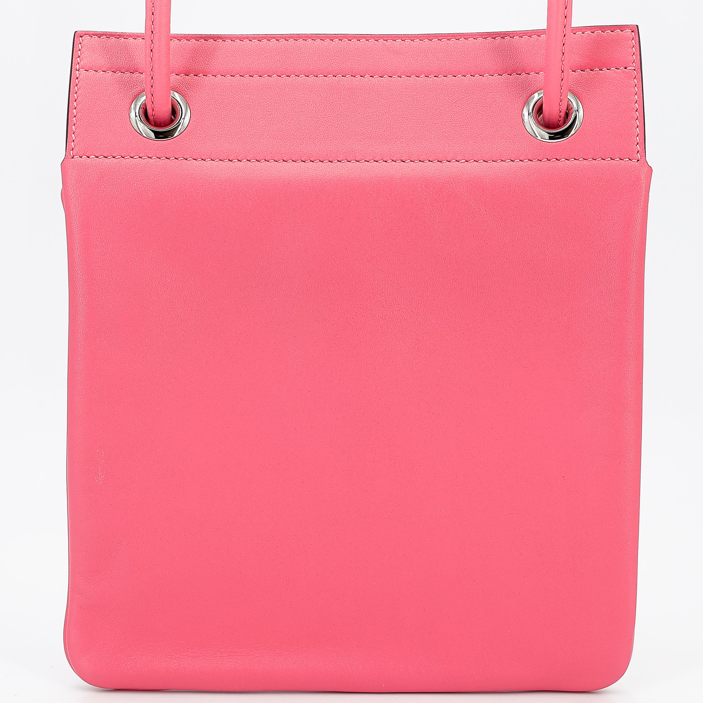 Hermes Excellent ( Rank SA ) HERMÈS Maline bag Rose Azalee (8W) 
 Veau Cheri Palladium hardware D (2019)