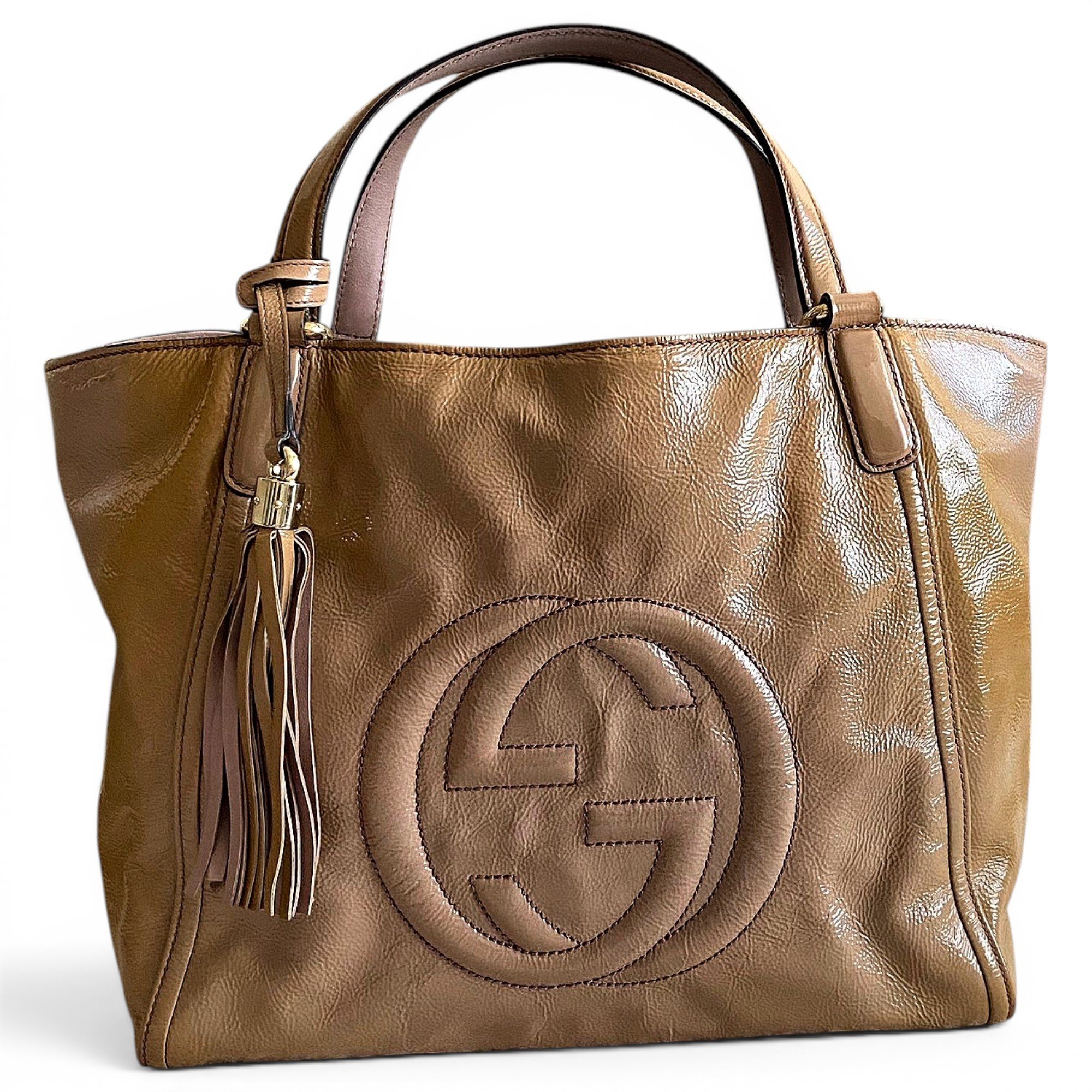 Soho patent leather handbag