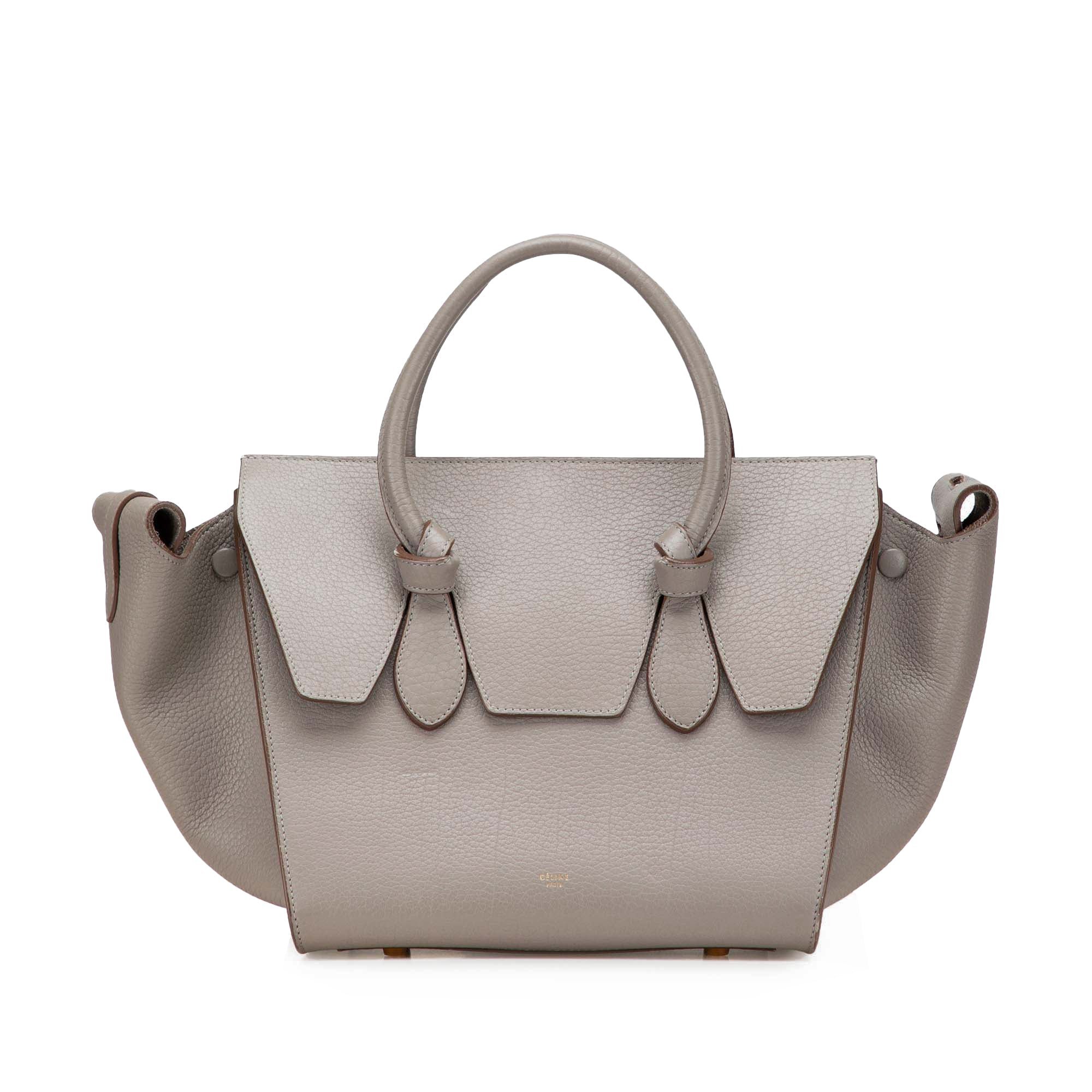 Tie pony-style calfskin handbag