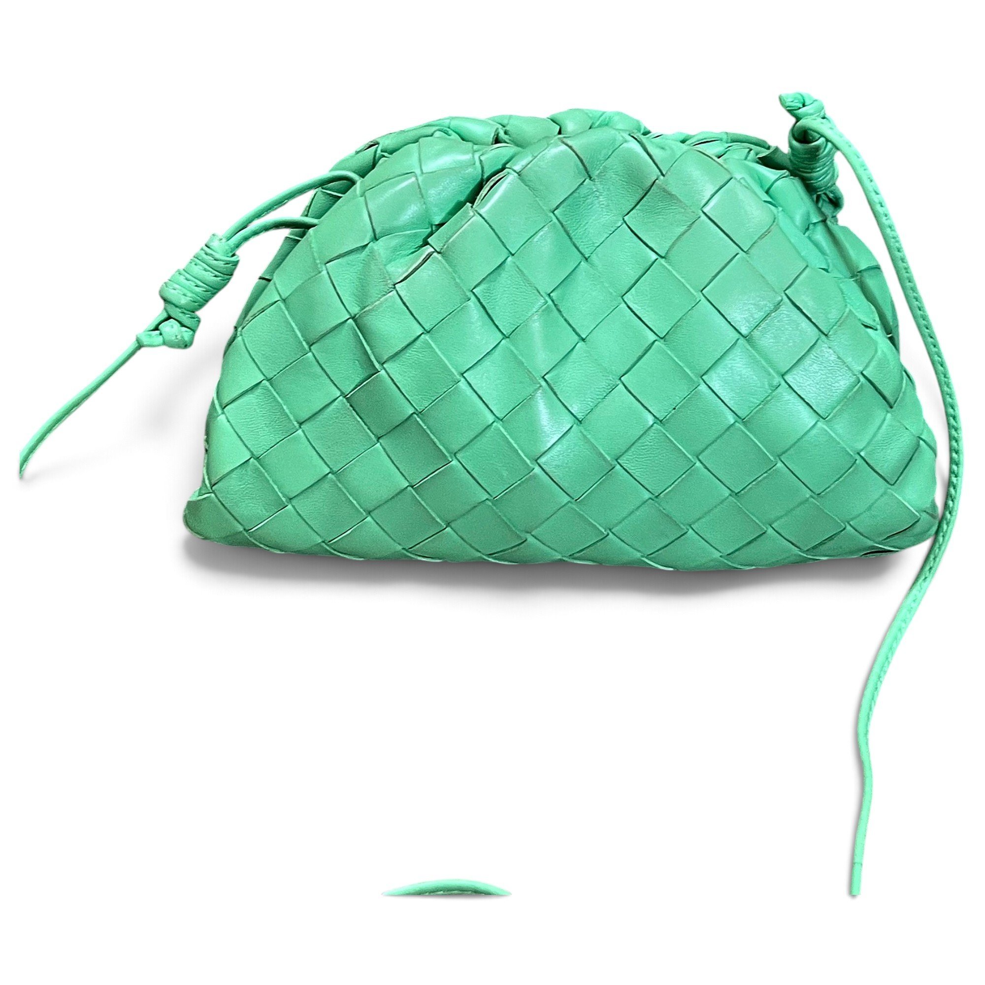 Pouch leather crossbody bag
