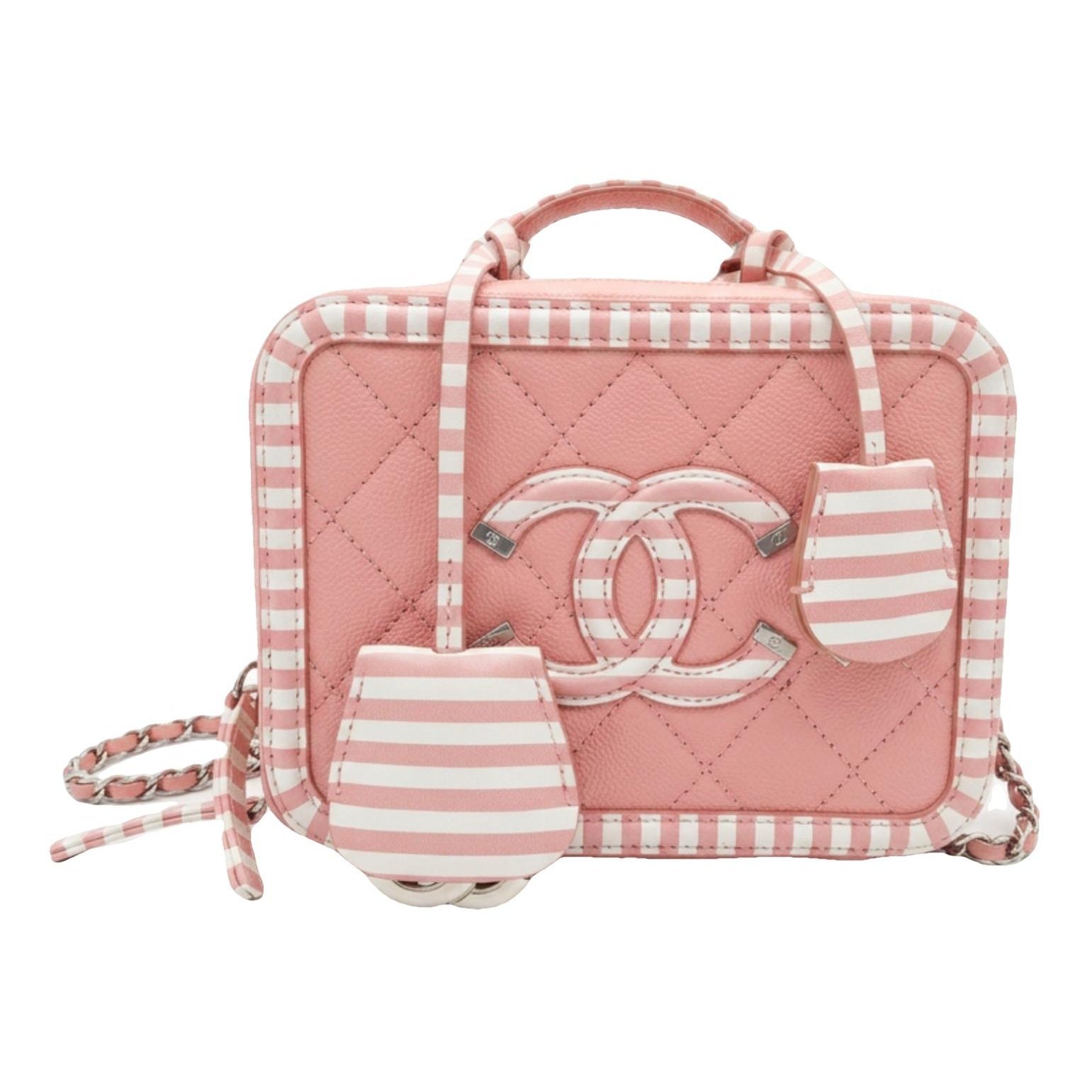 Vanity leather handbag