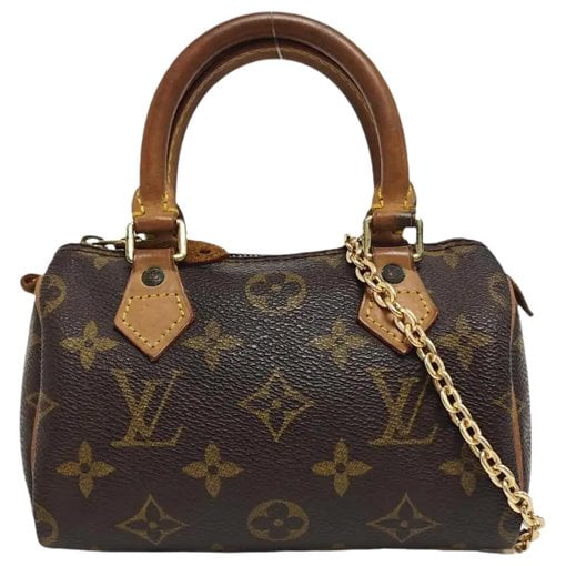 Louis Vuitton Nano Speedy / Mini HL leather handbag