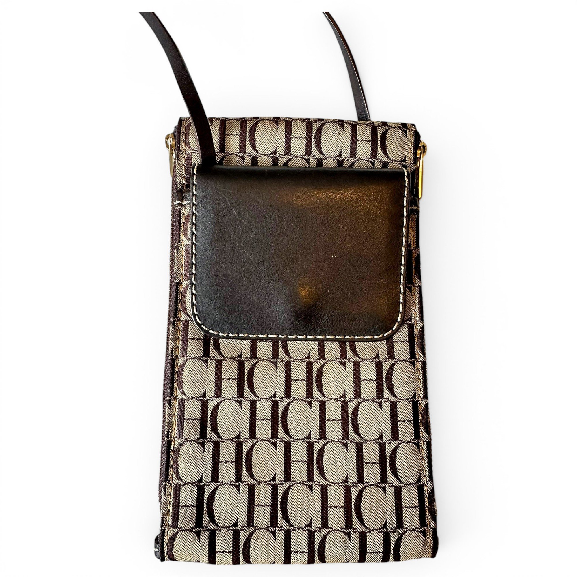 Leather clutch bag