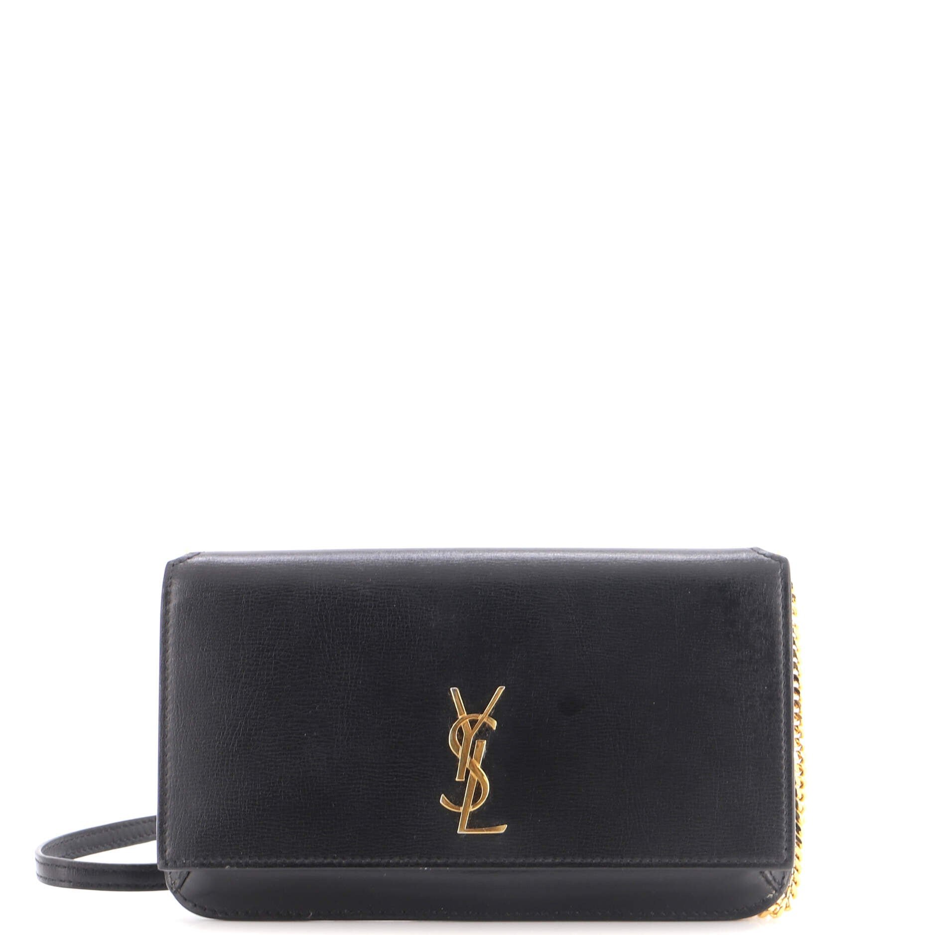 Classic Monogram Phone Holder Shoulder Bag Leather