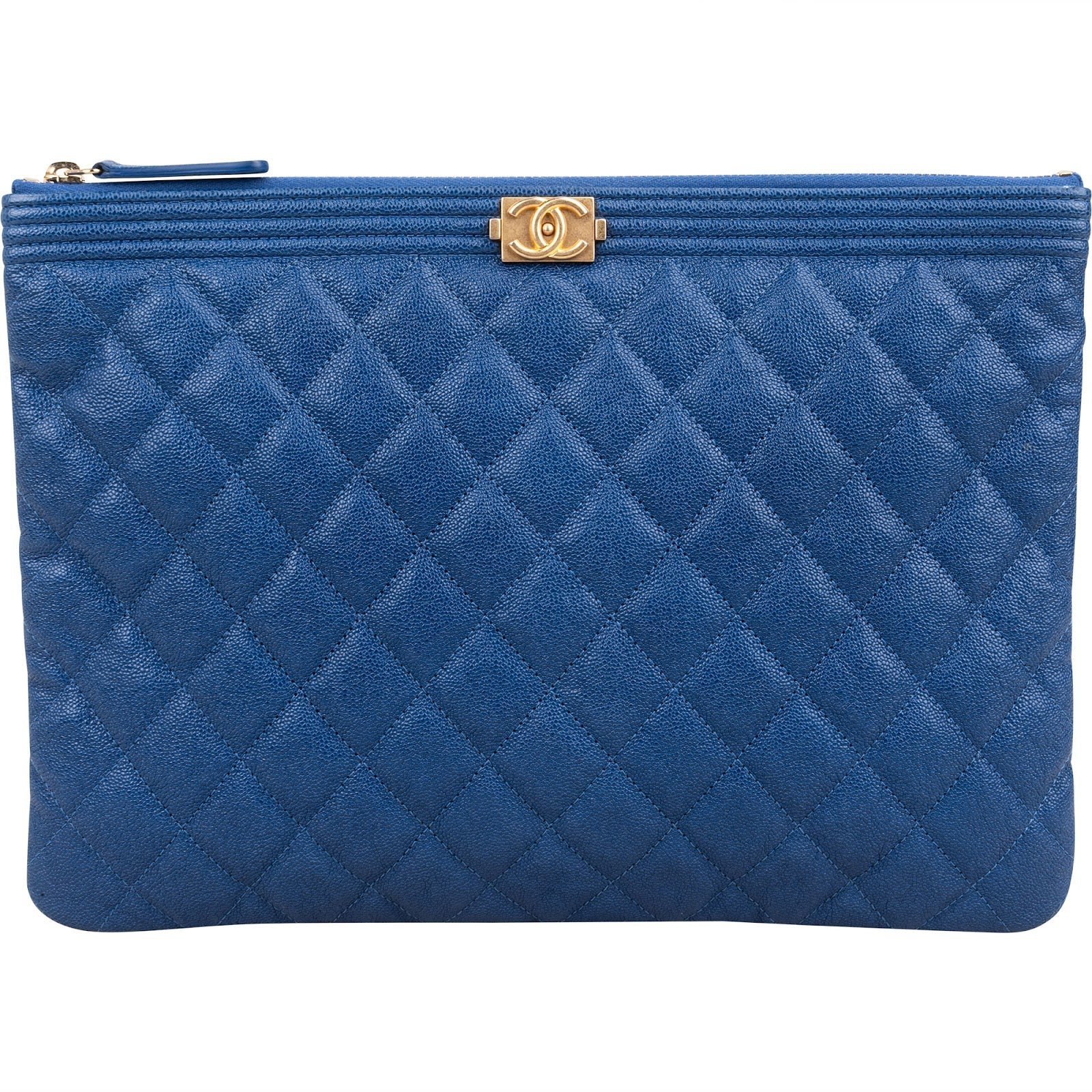 Boy leather clutch bag