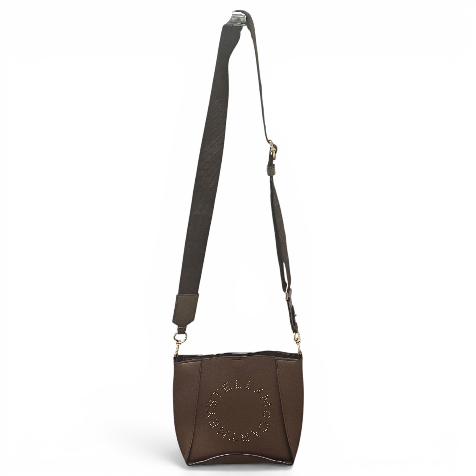Logo vegan leather crossbody bag