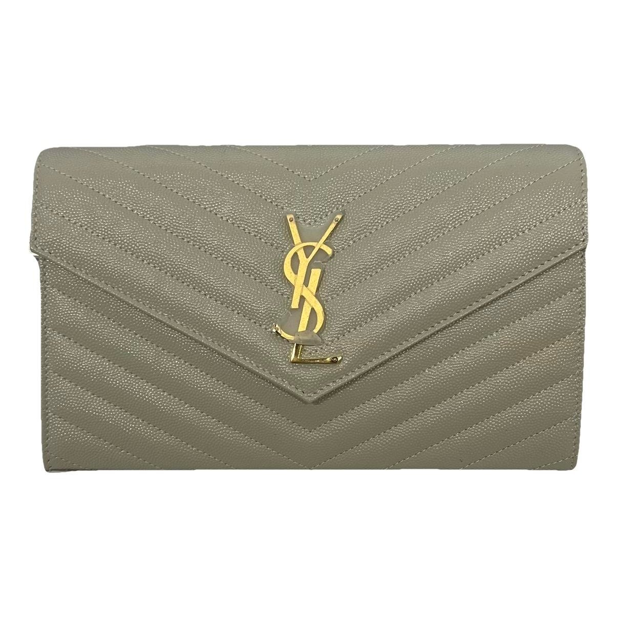 Leather clutch bag