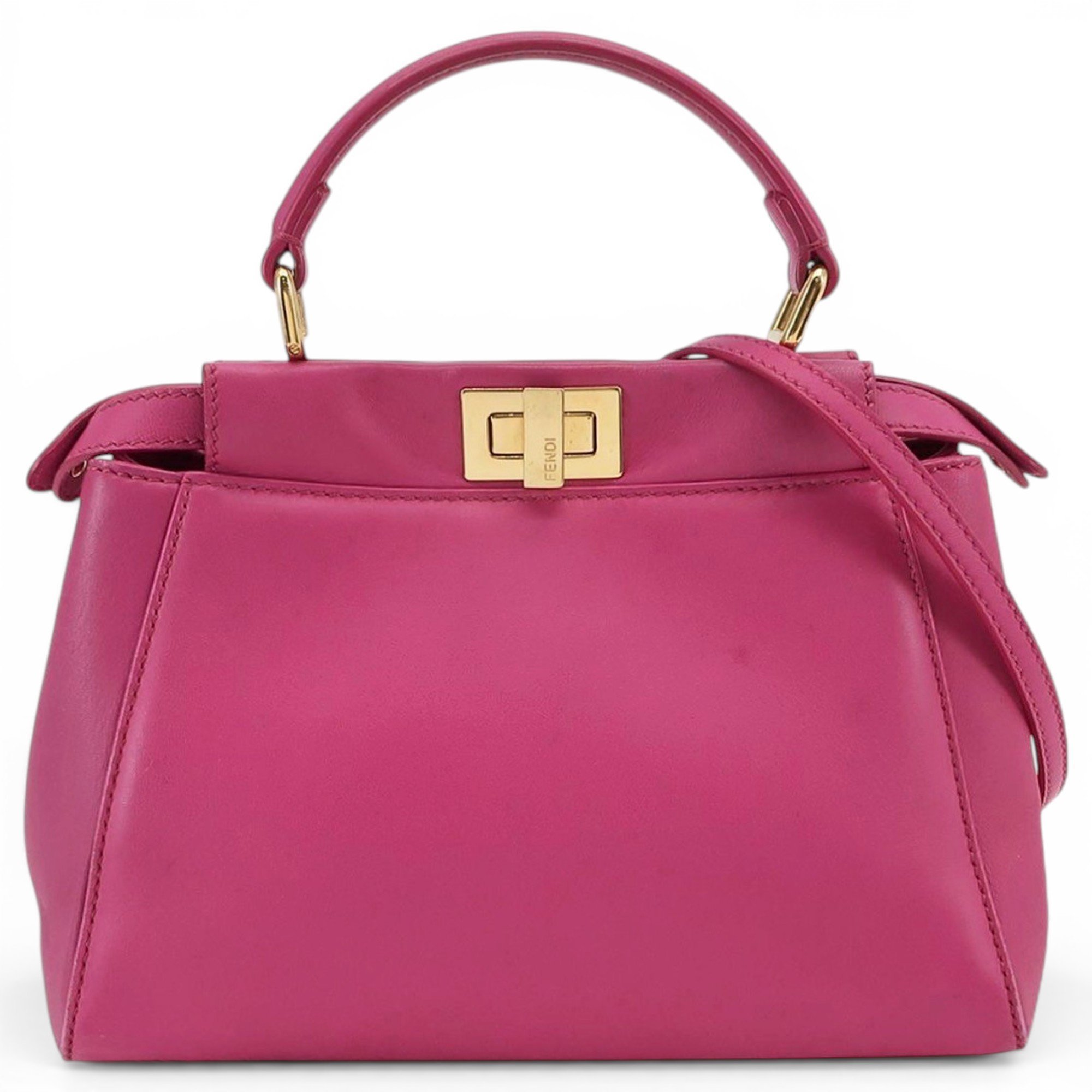 Peekaboo leather handbag