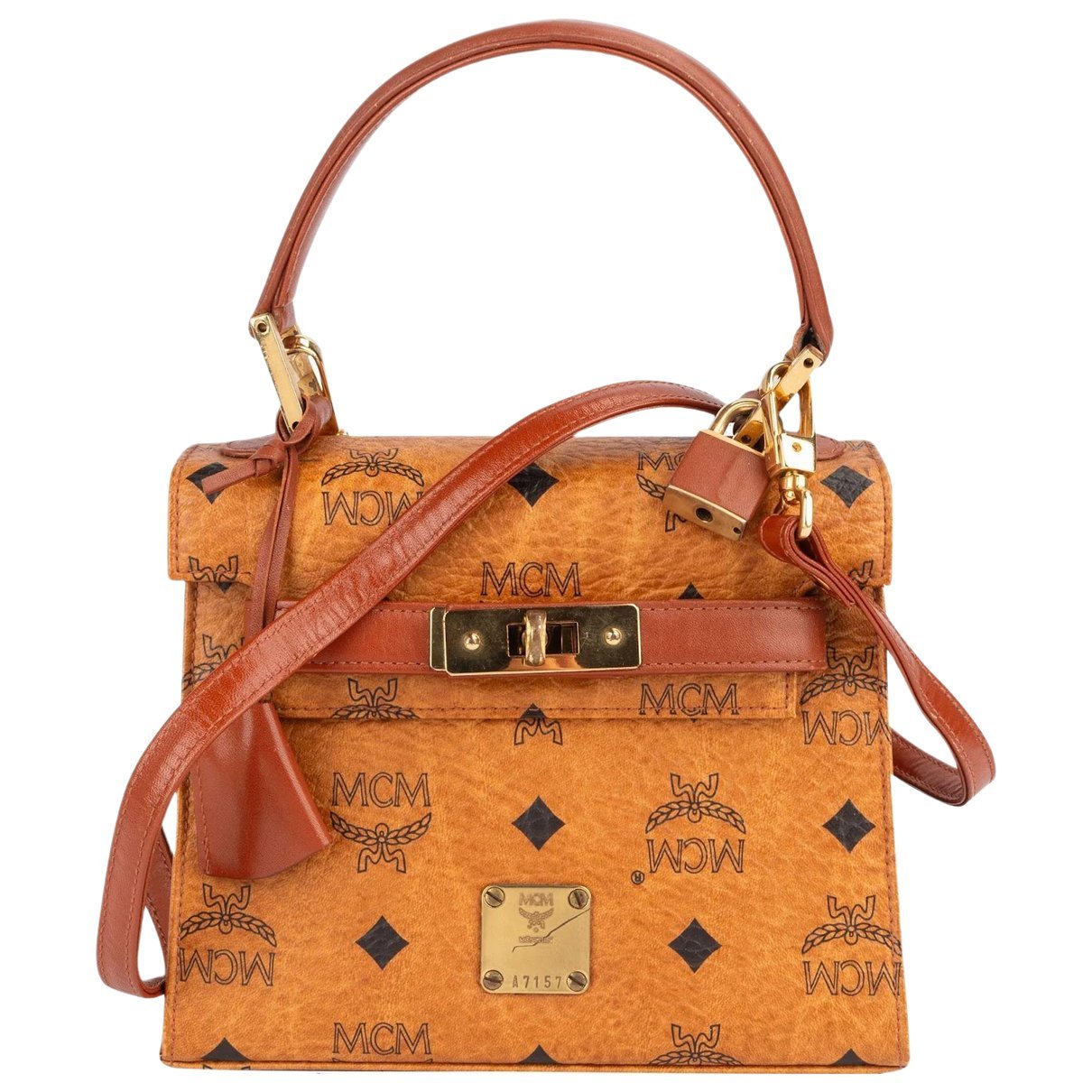 Boston leather handbag
