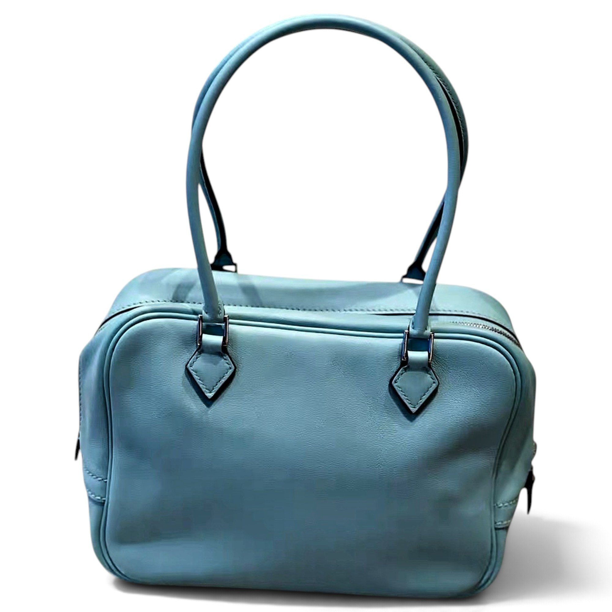 Plume leather handbag