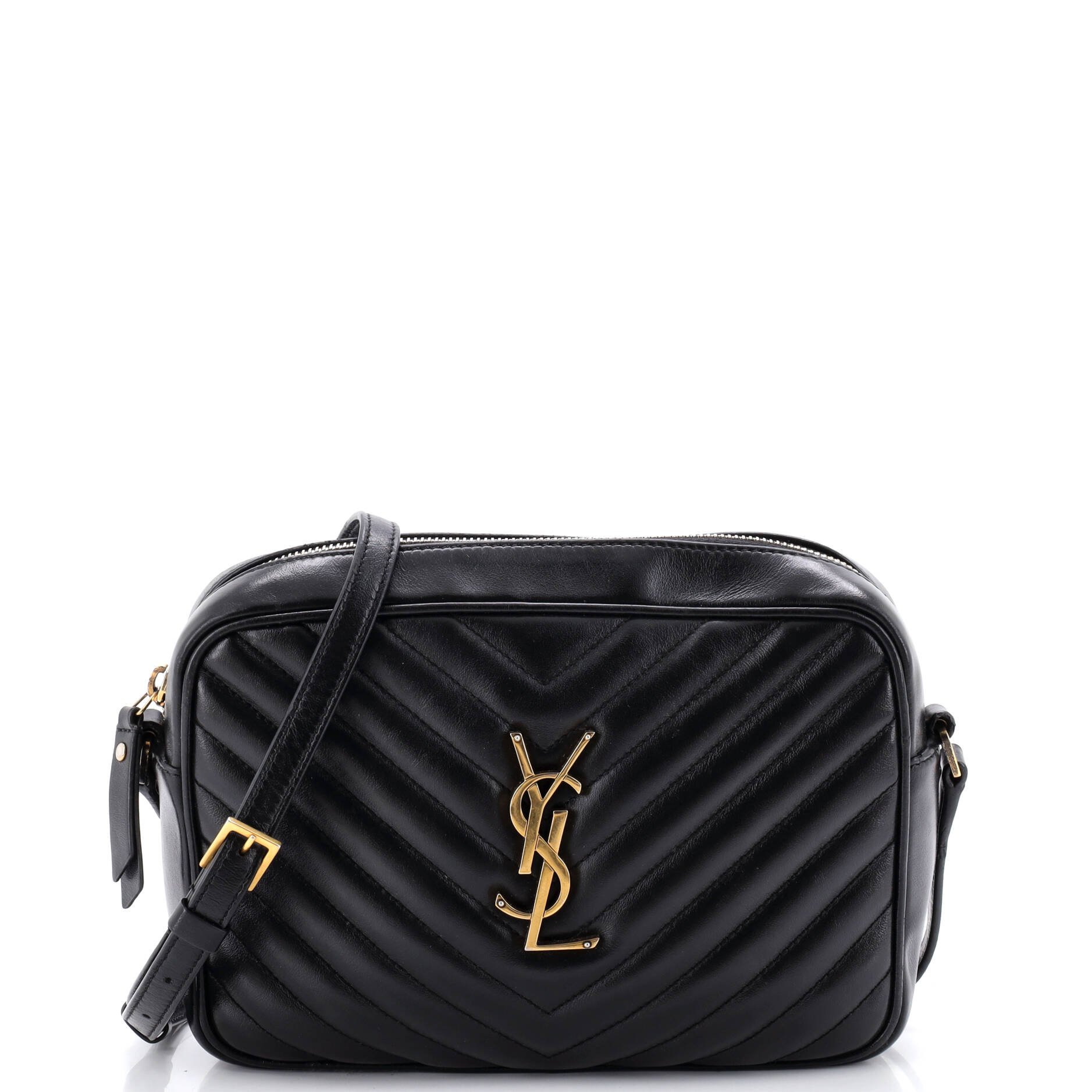 Saint Laurent Lou Camera Bag Matelasse Chevron Leather Small