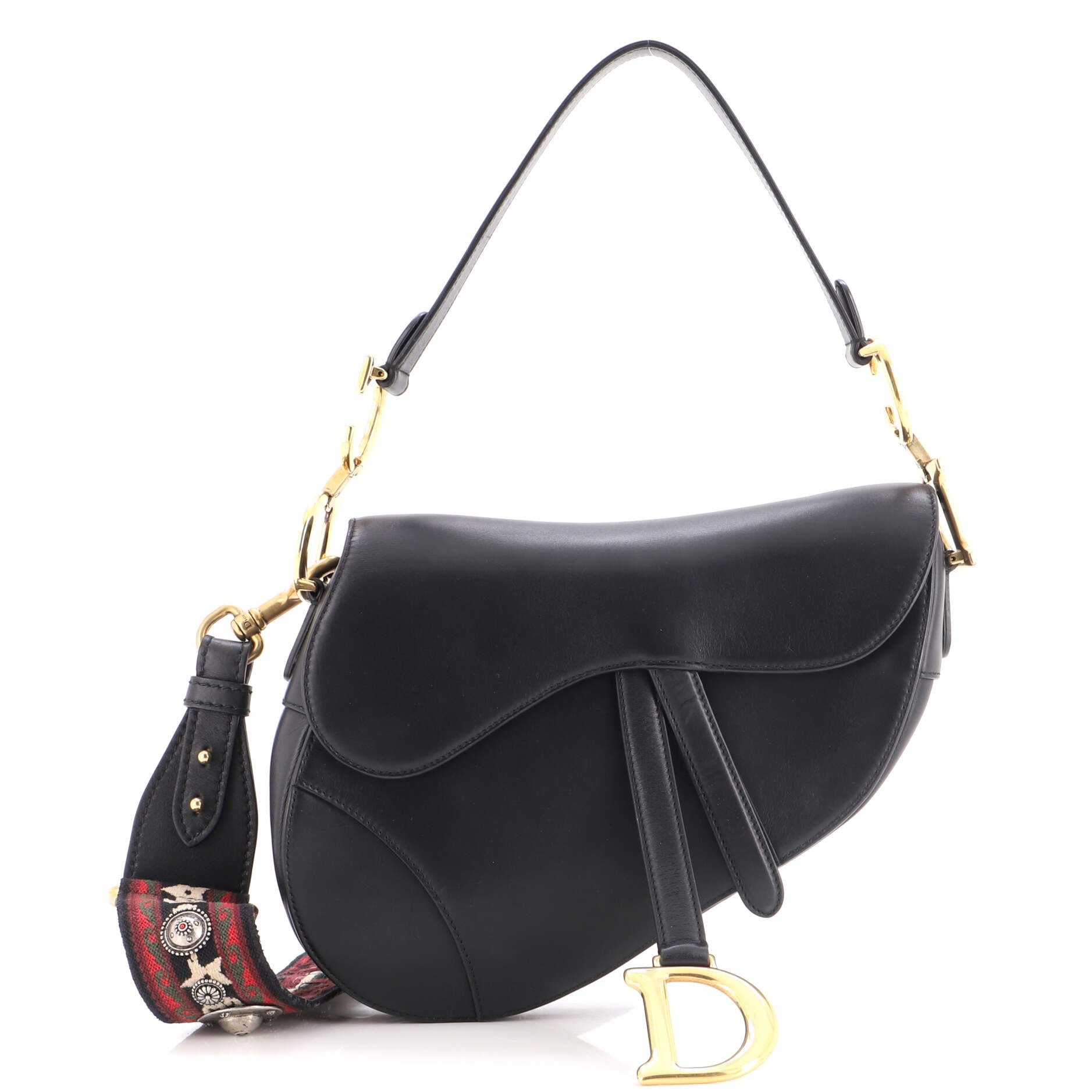 Saddle Handbag Leather Medium