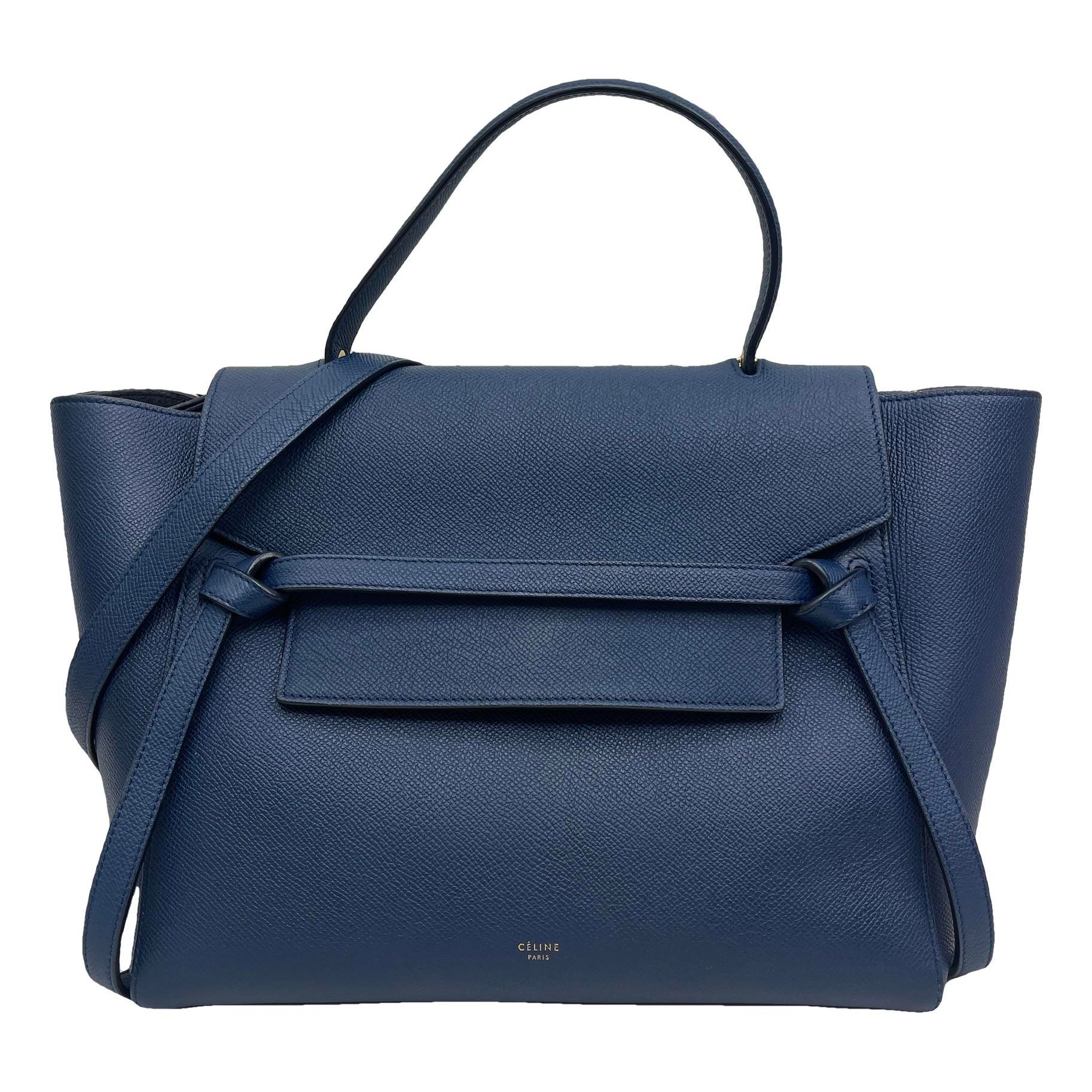 Belt leather handbag