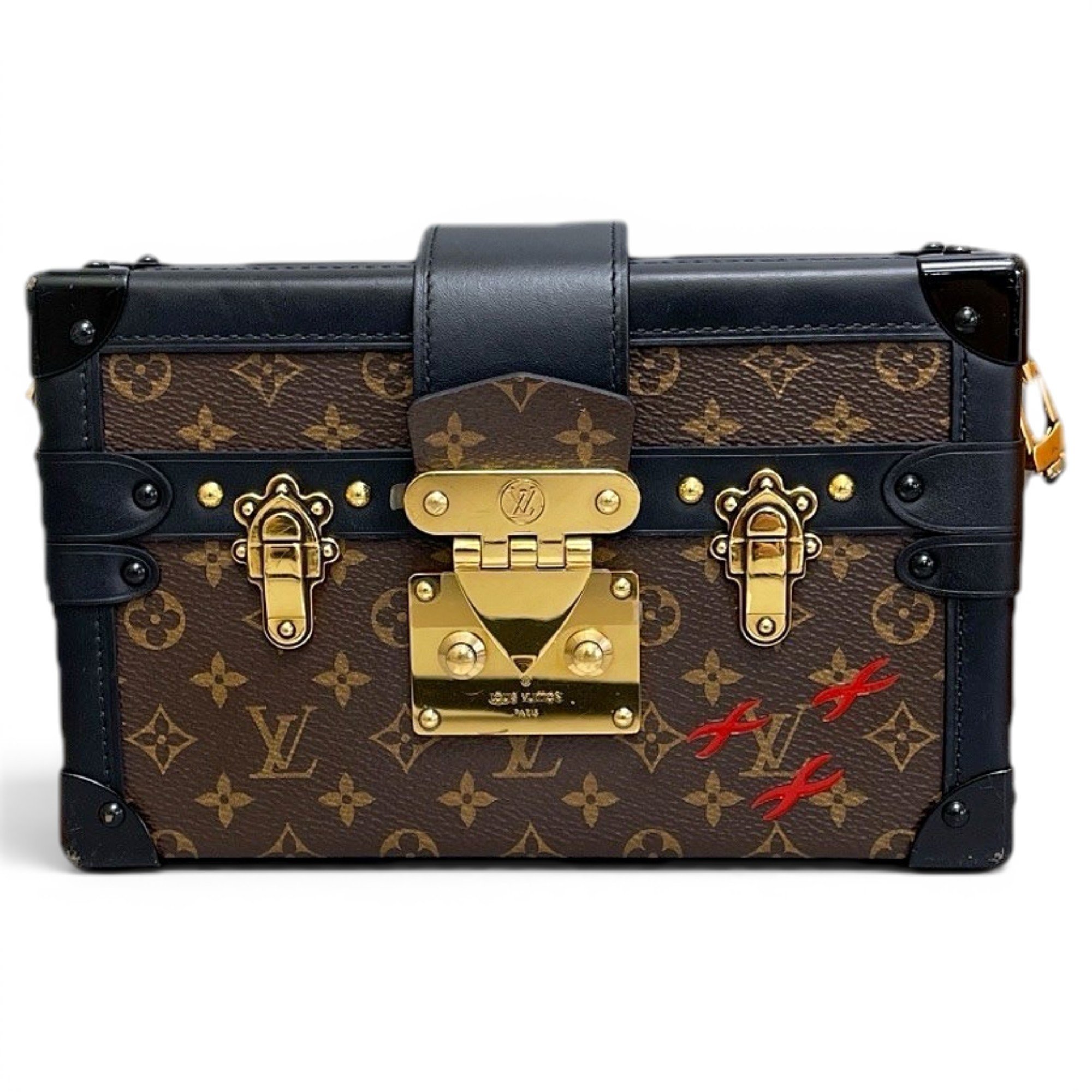 Petite Malle leather handbag