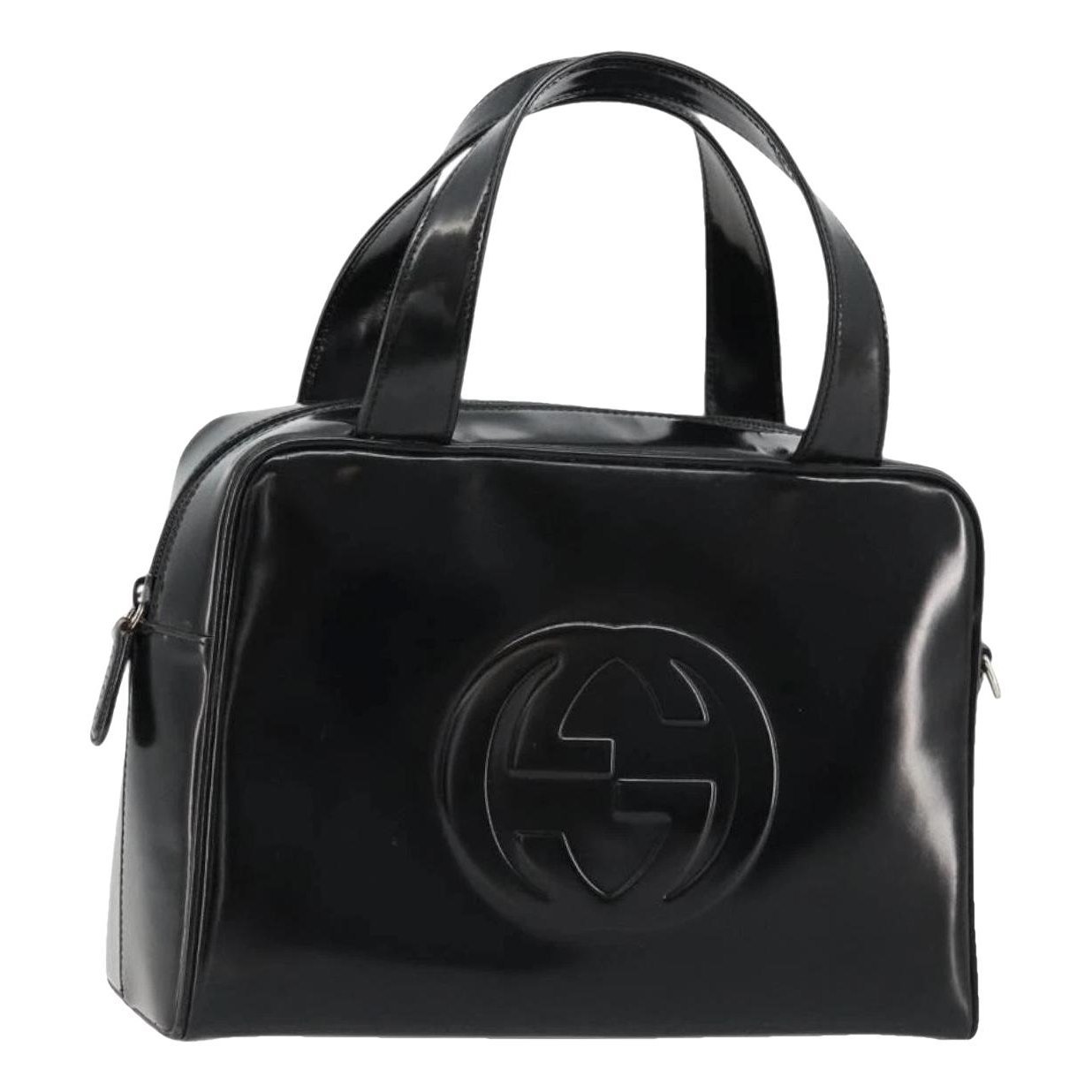 Patent leather handbag