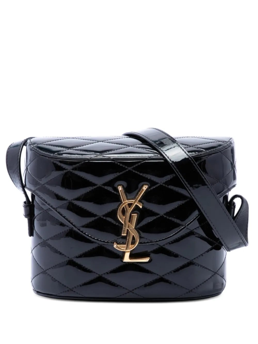 2022 Quilted Patent Monogram June Box crossbody bag
