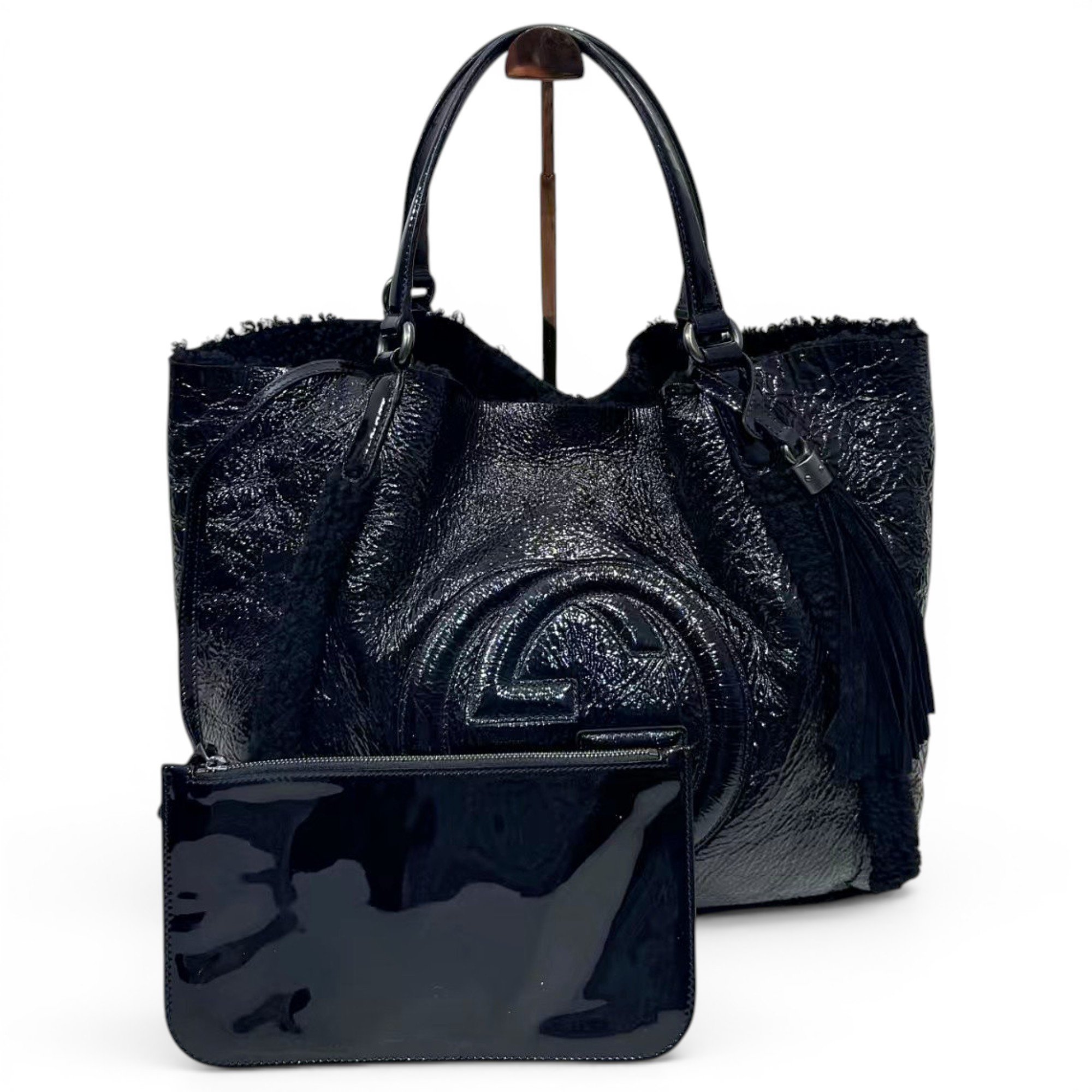 Soho Top Handle patent leather handbag