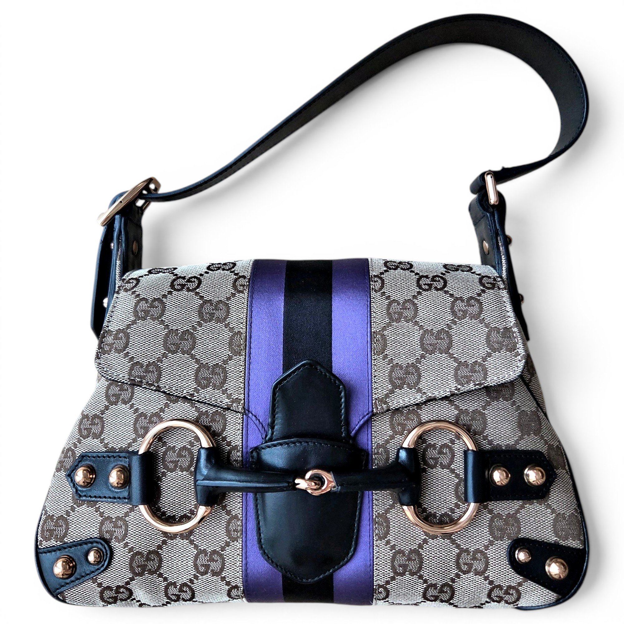 Horsebit Chain cloth handbag