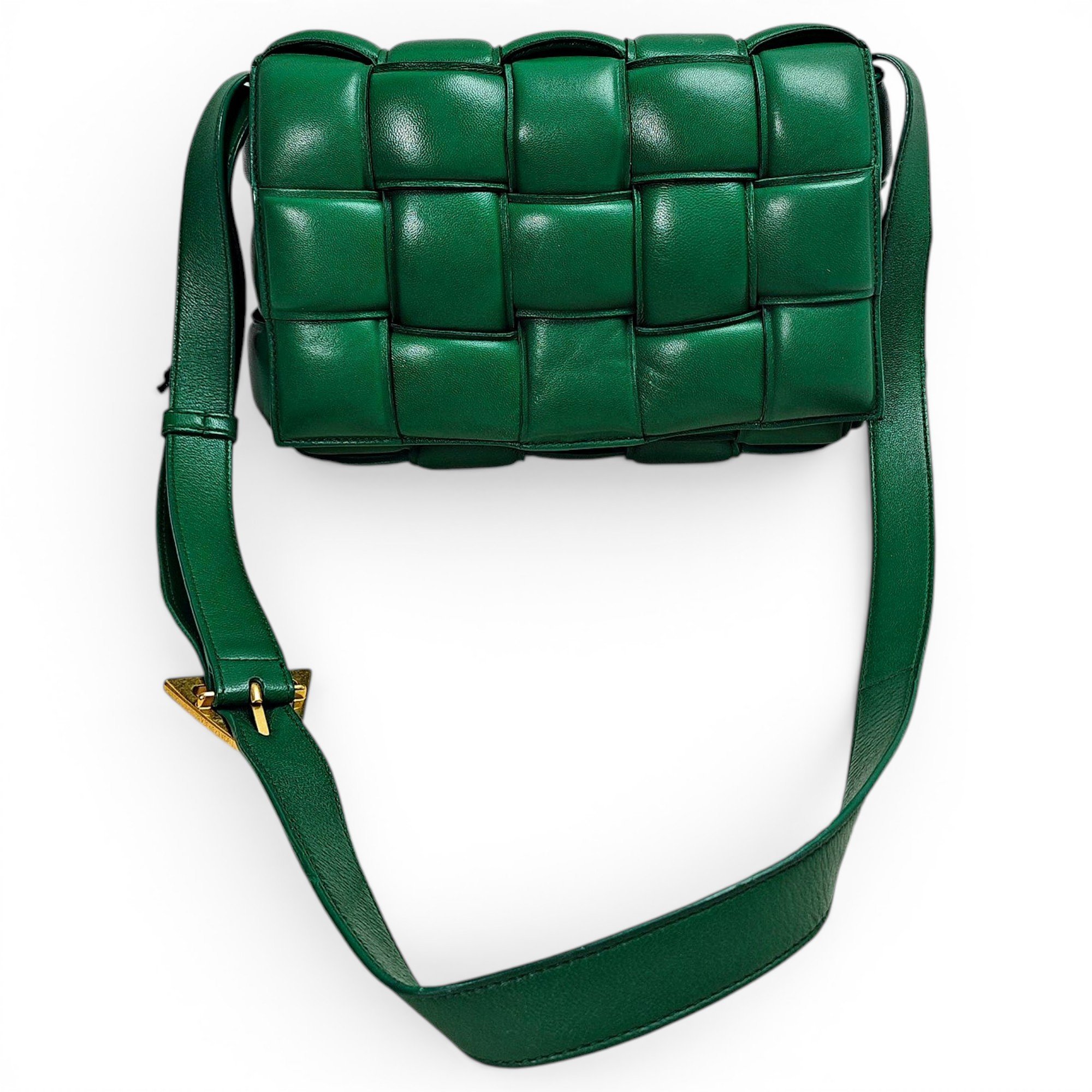 Cassette leather handbag