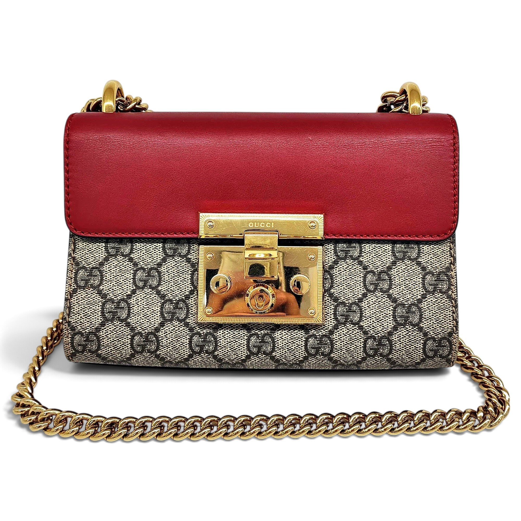 Padlock vinyl handbag