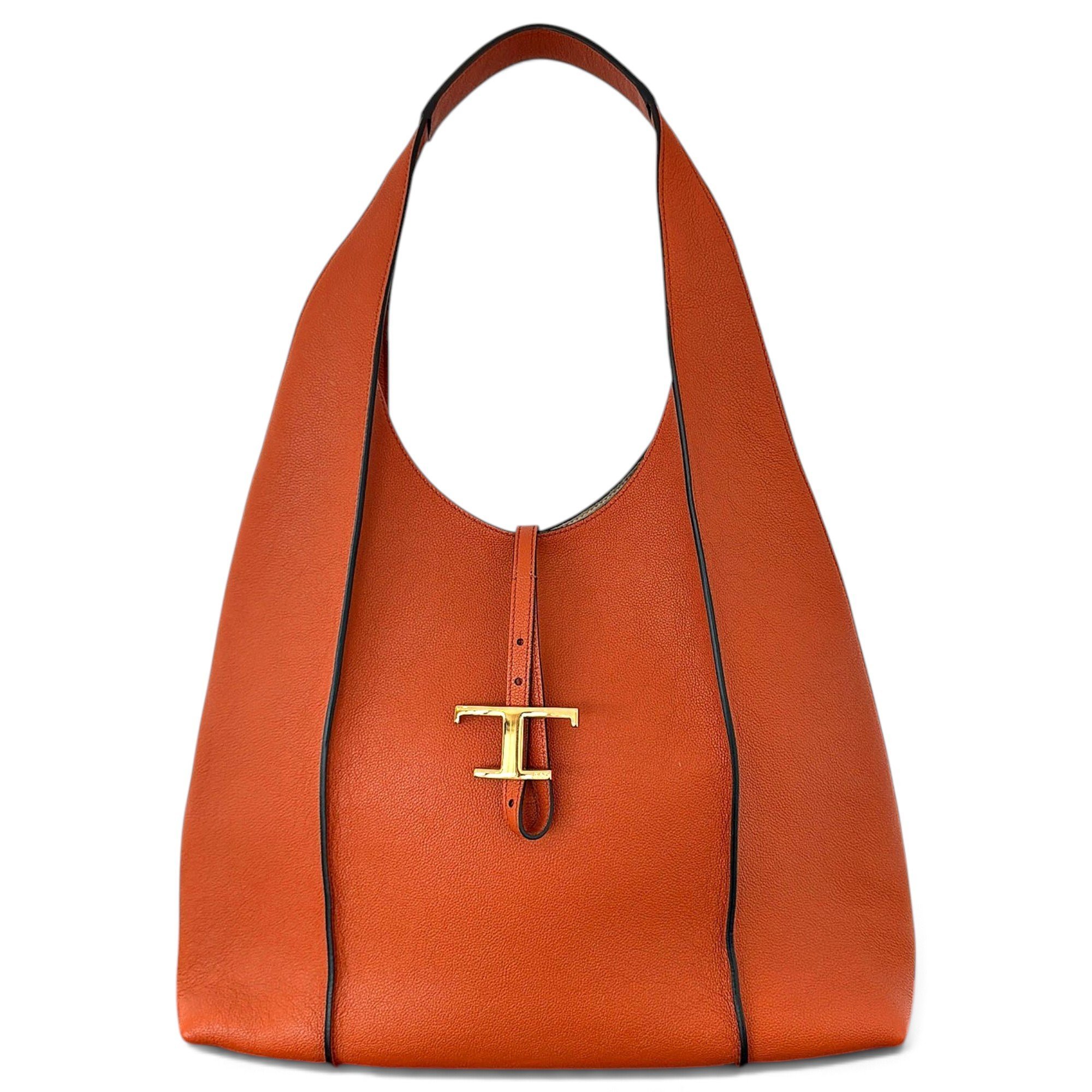Leather clutch bag