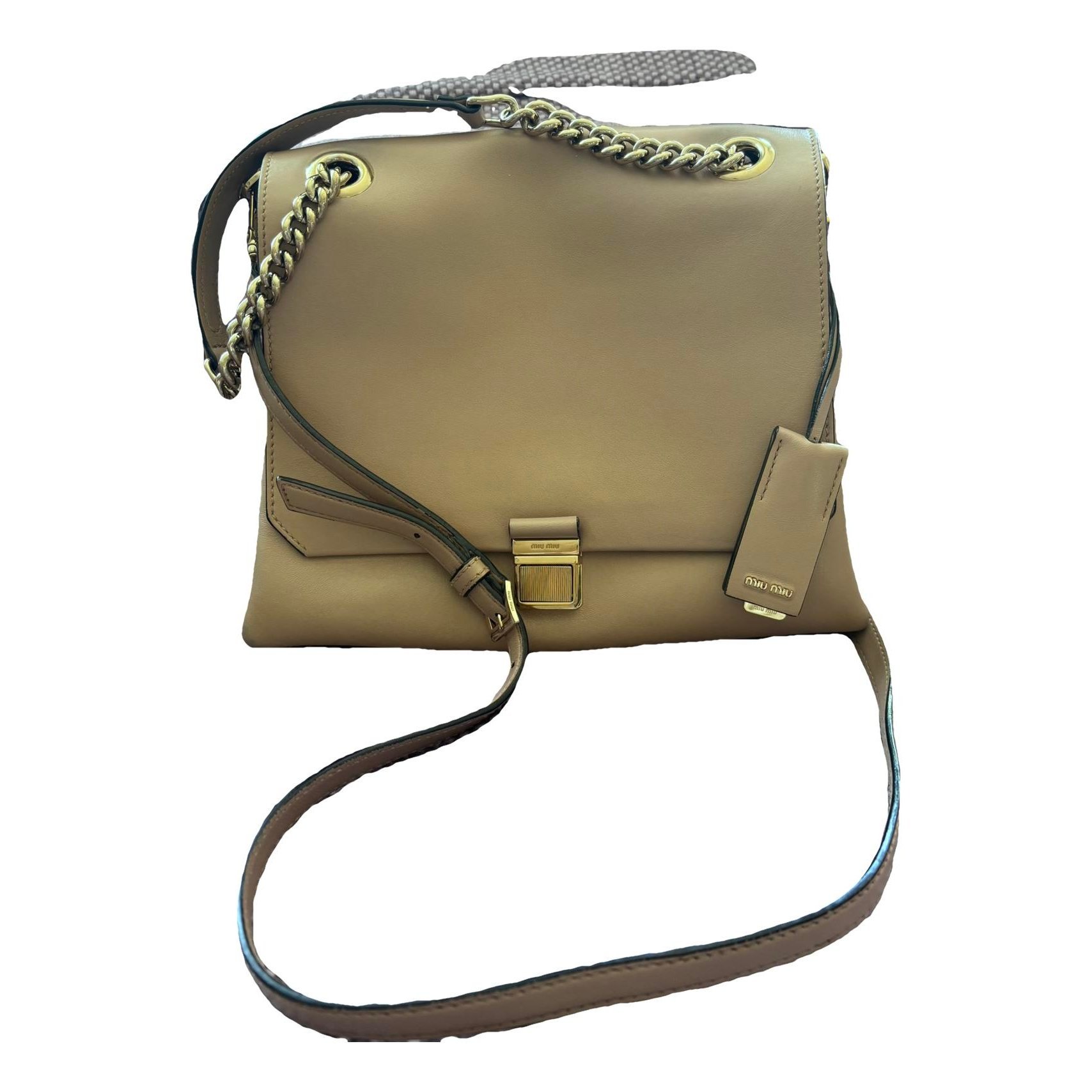 Miu Confidential leather crossbody bag