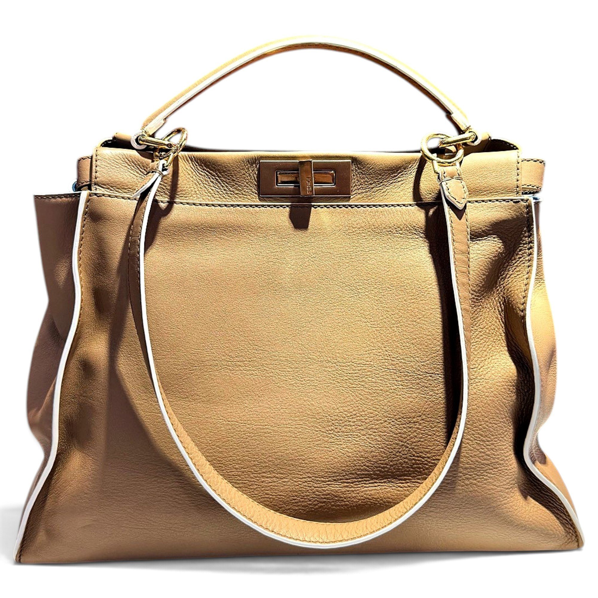 Fendi Peekaboo leather handbag
