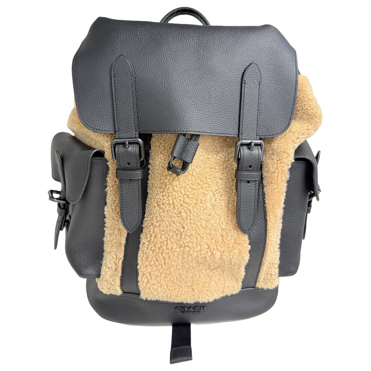 Campus leather backpack