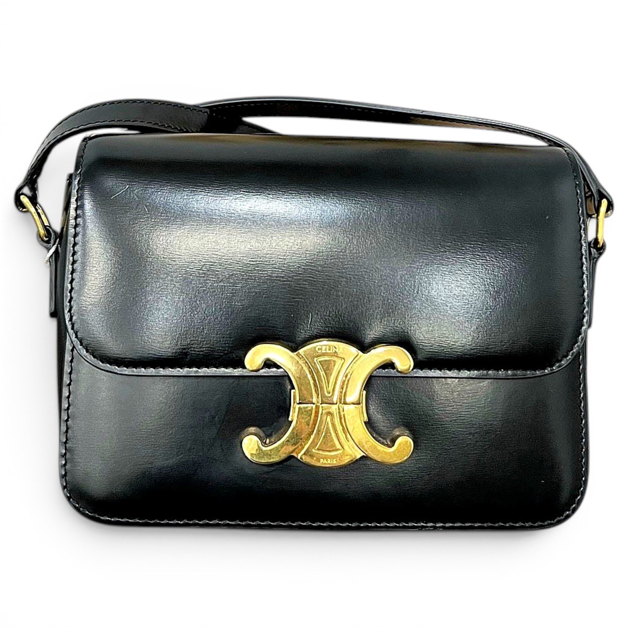 Triomphe leather handbag