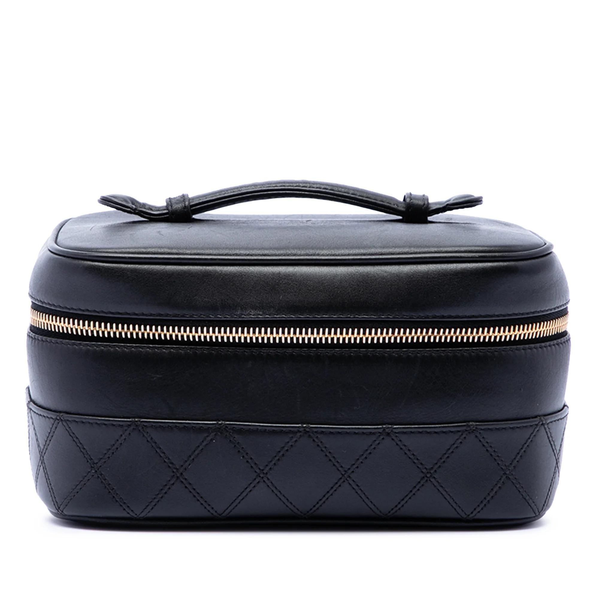 Vanity pony-style calfskin handbag