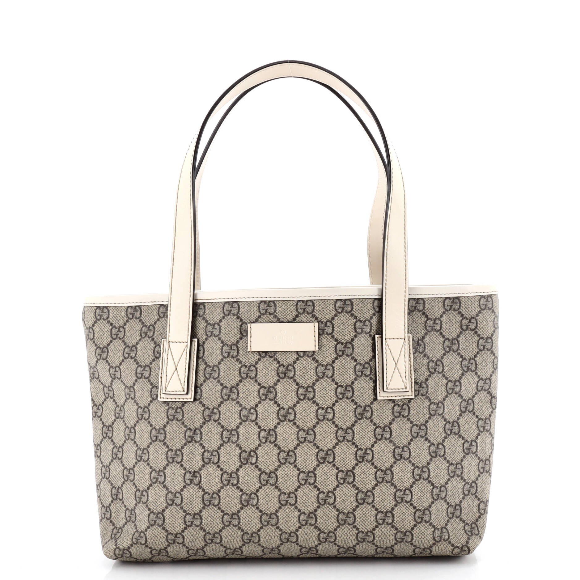 Gucci Plus Tote GG Coated Canvas with Leather Small