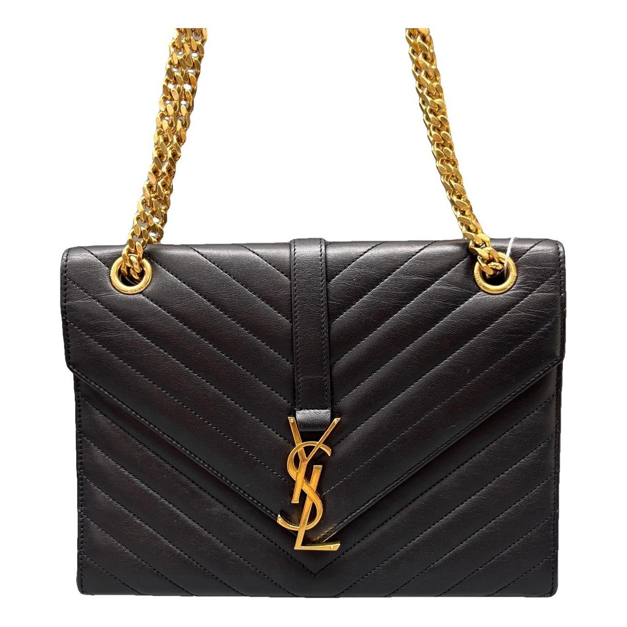 Envelope leather handbag