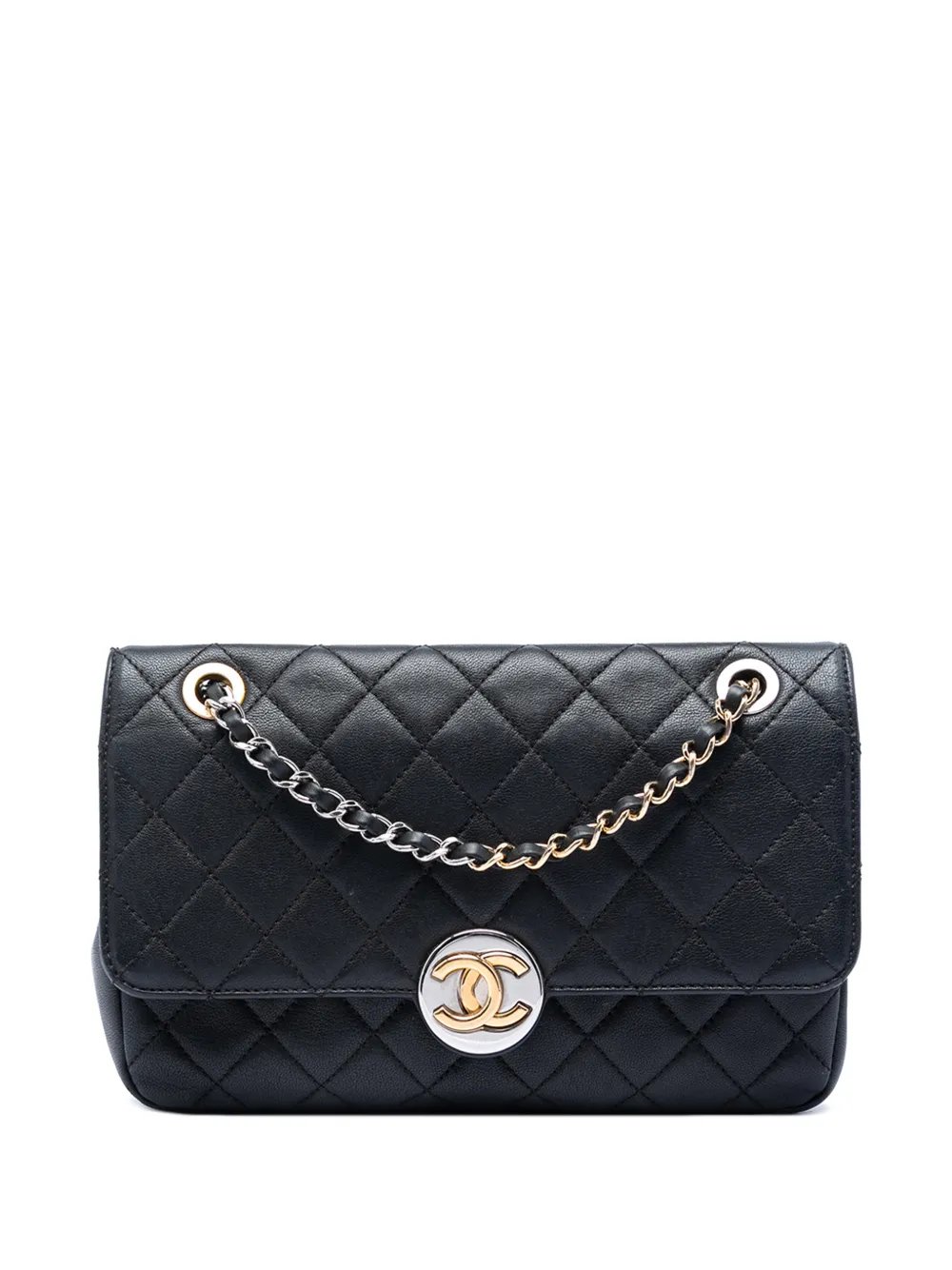 2019 Quilted Lambskin Turn and Lock Flap crossbody bag