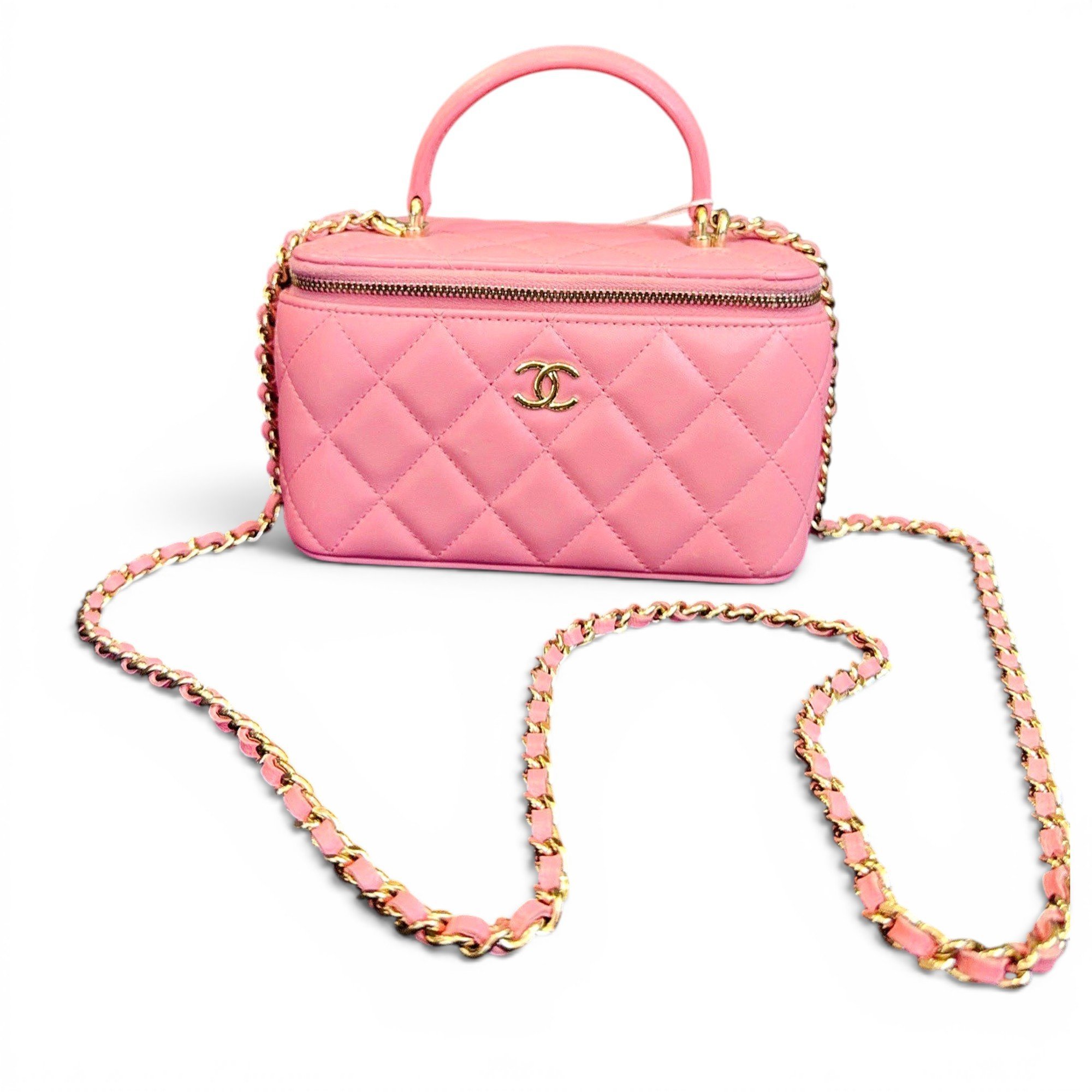 Trendy CC Vanity leather handbag