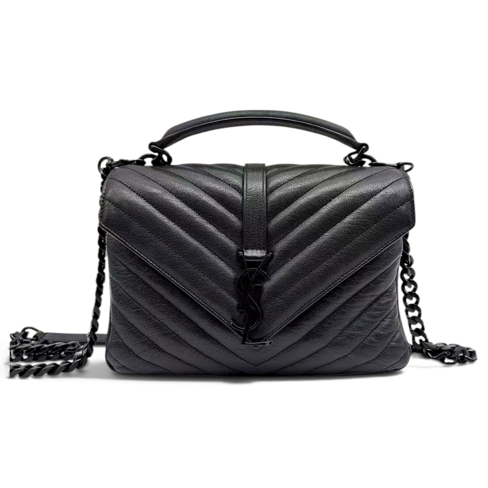 Collége monogramme leather handbag