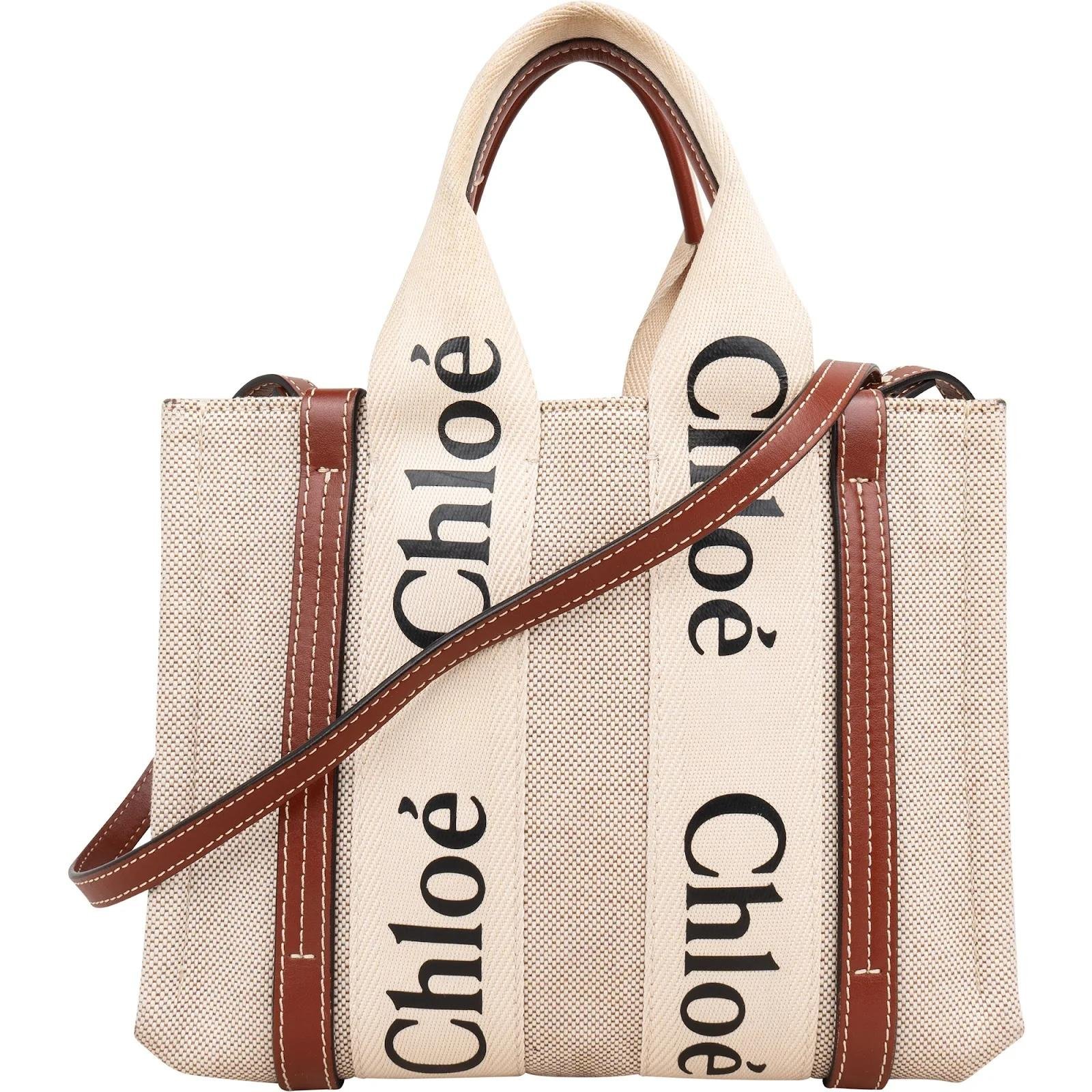 Chloe Woody leather tote