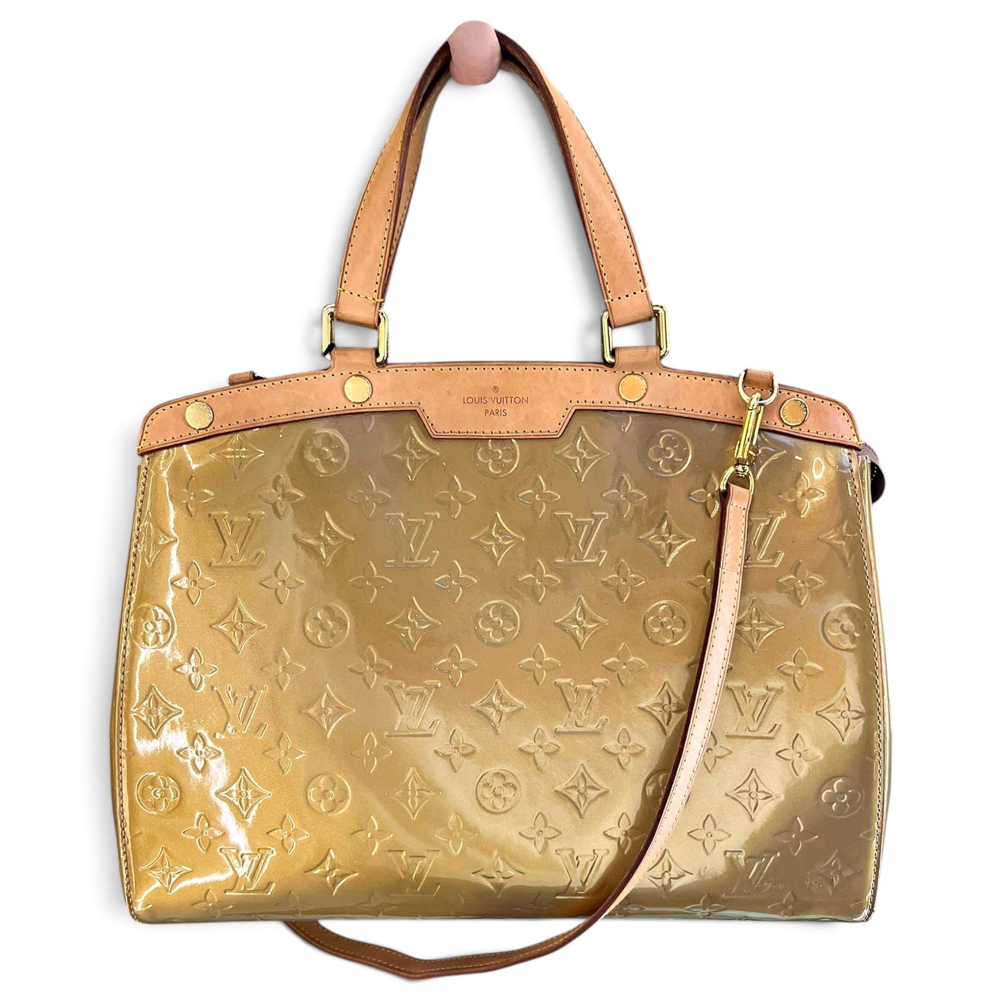 Bréa patent leather handbag