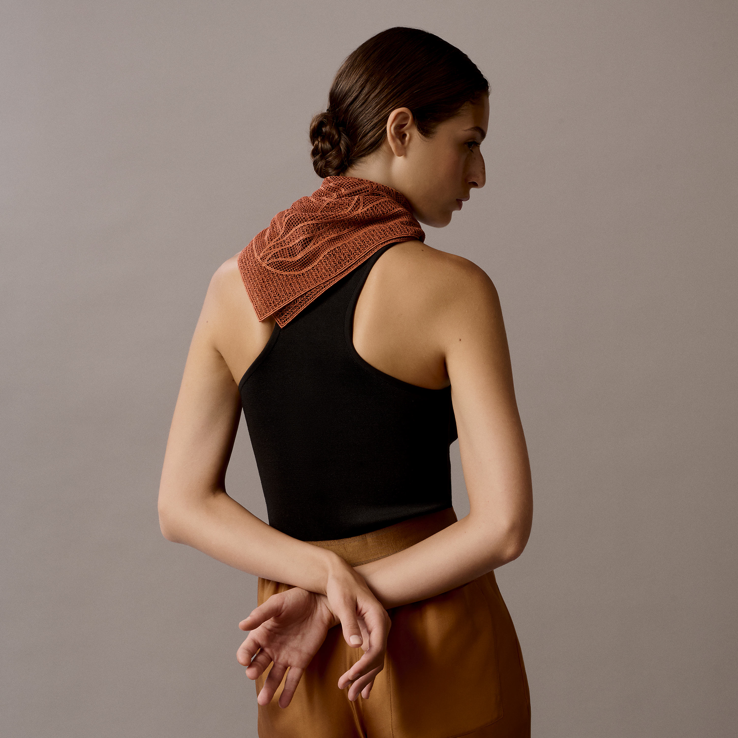 Guipure Quadrige scarf 60