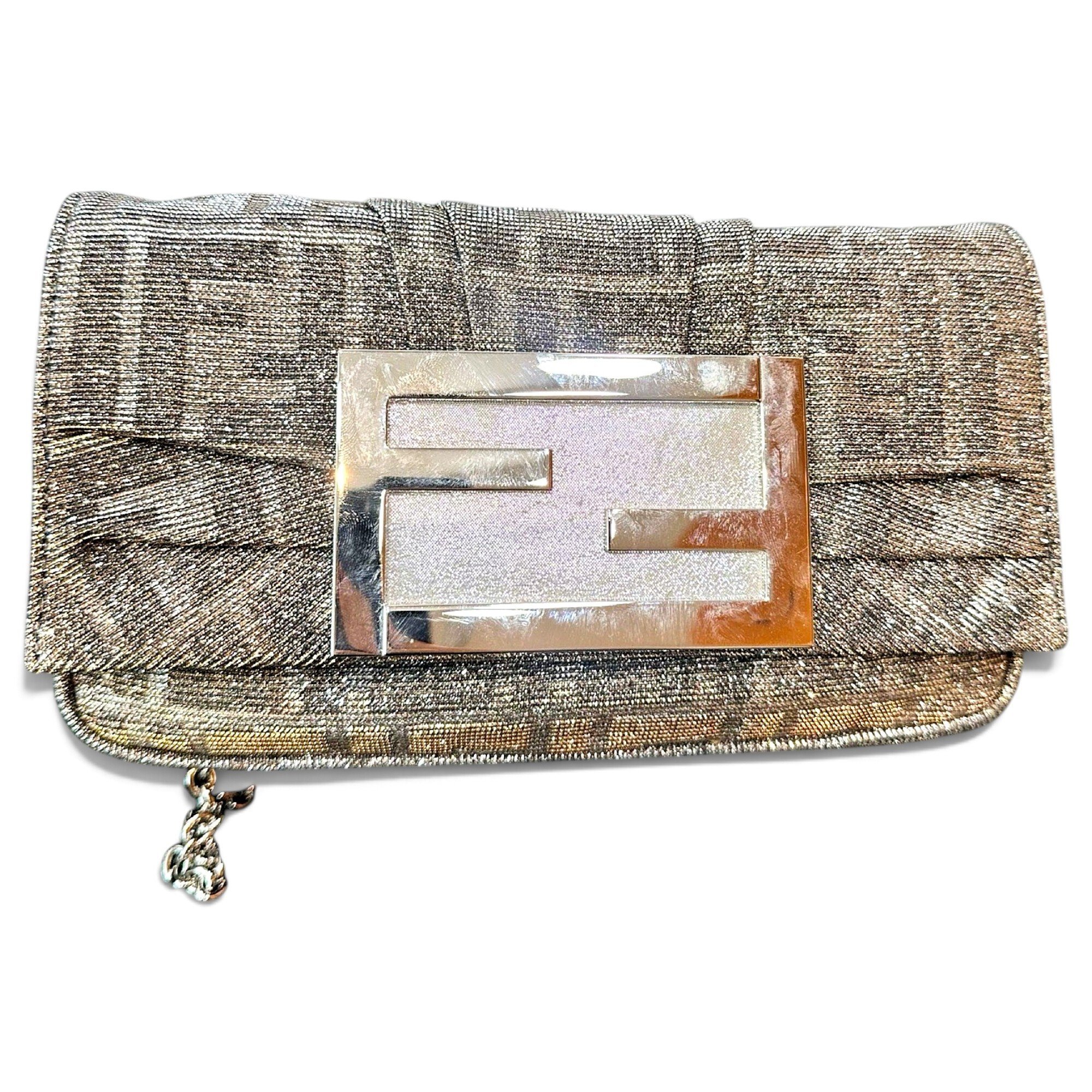 Baguette glitter crossbody bag