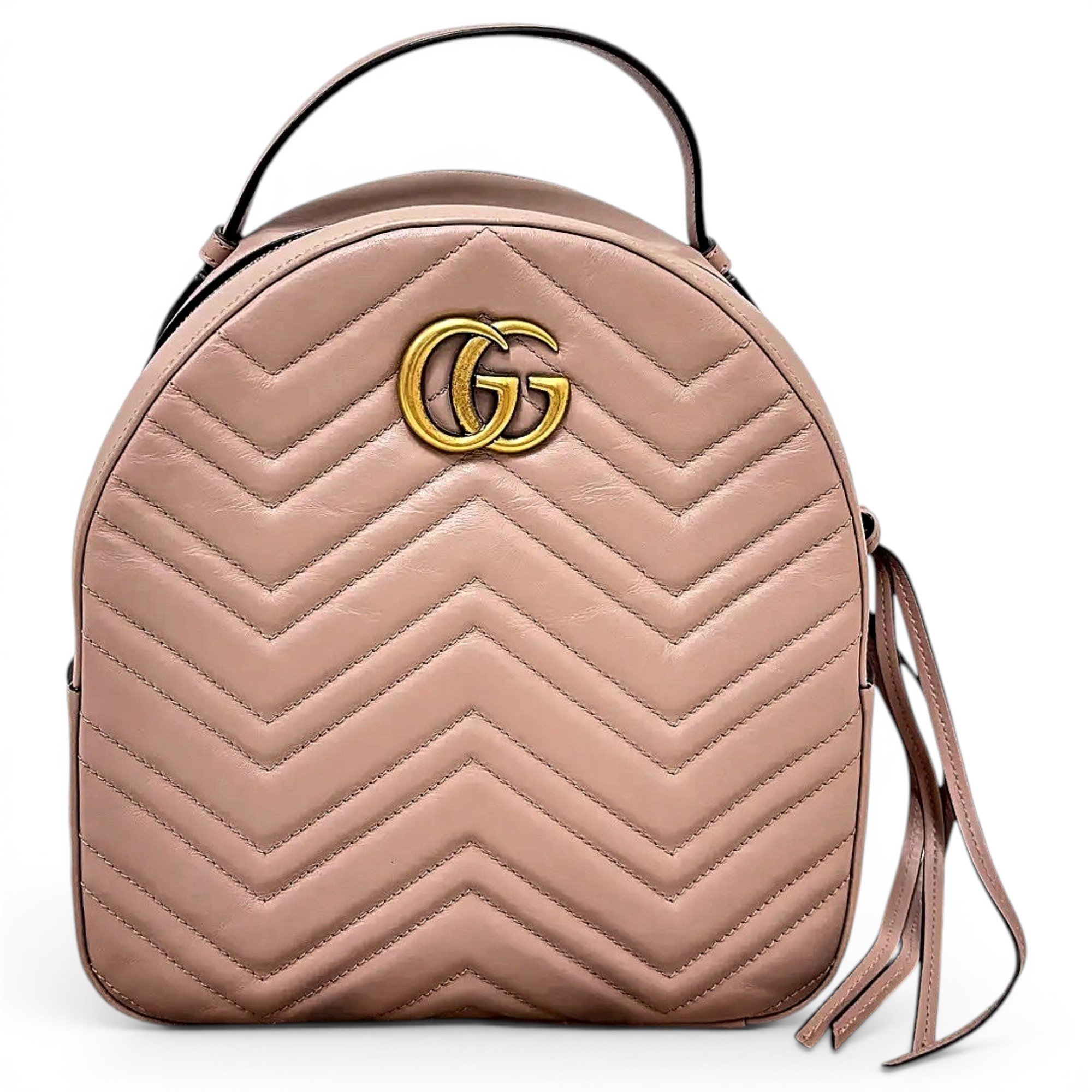 Leather backpack