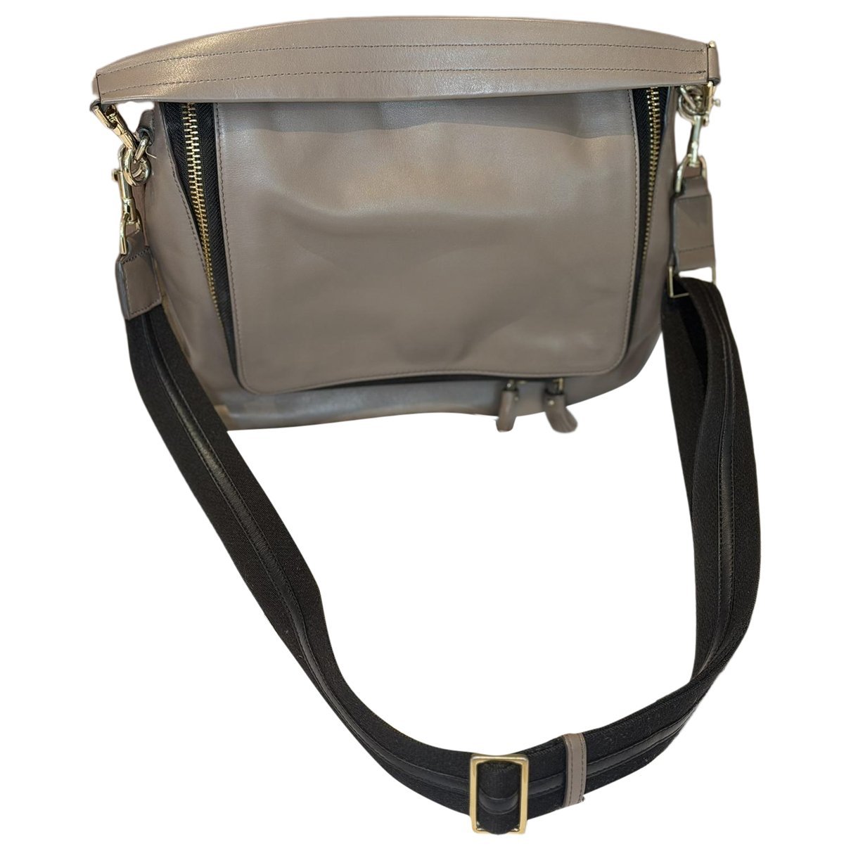 Maxi Zip leather satchel