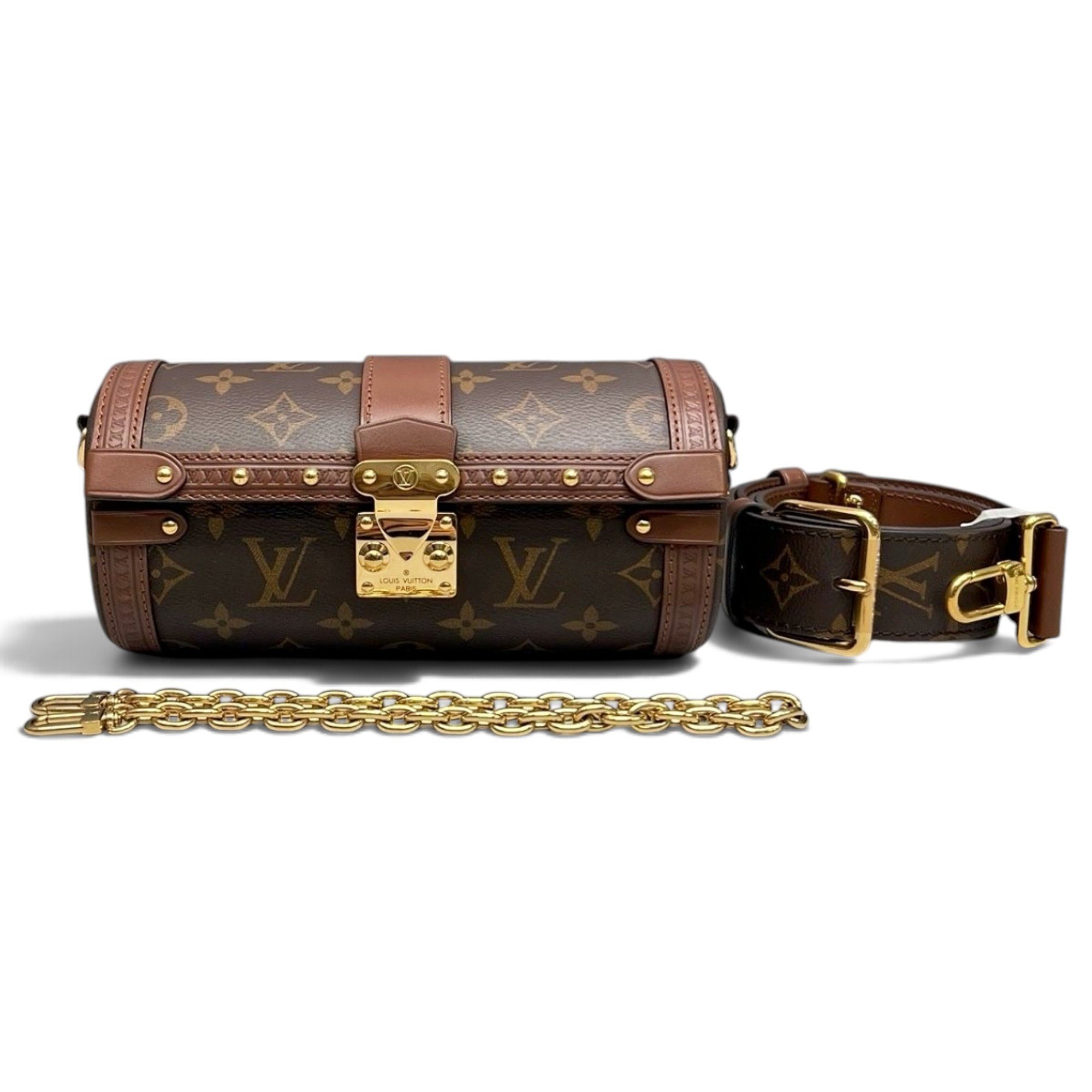 Papillon Trunk leather crossbody bag