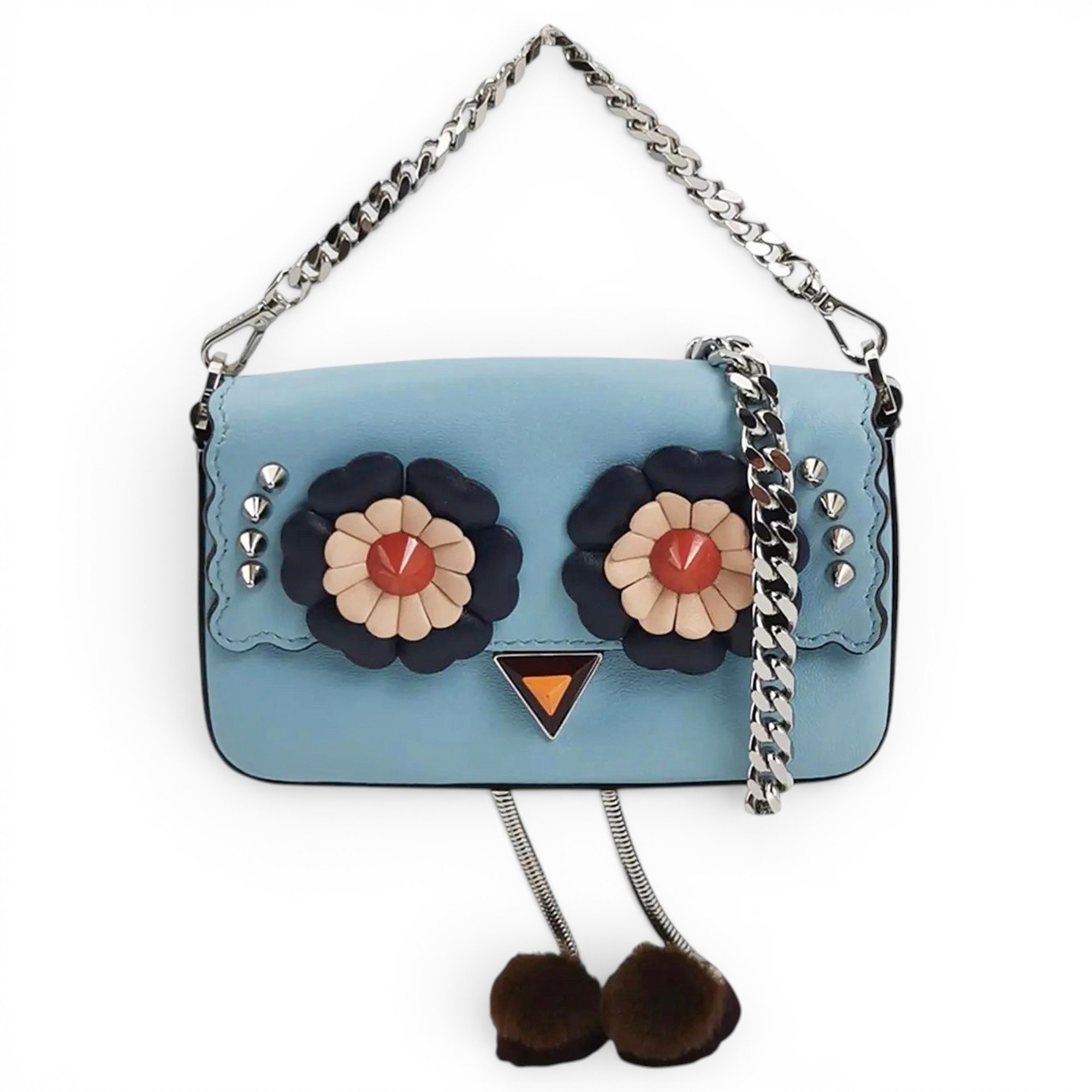 Baguette leather crossbody bag