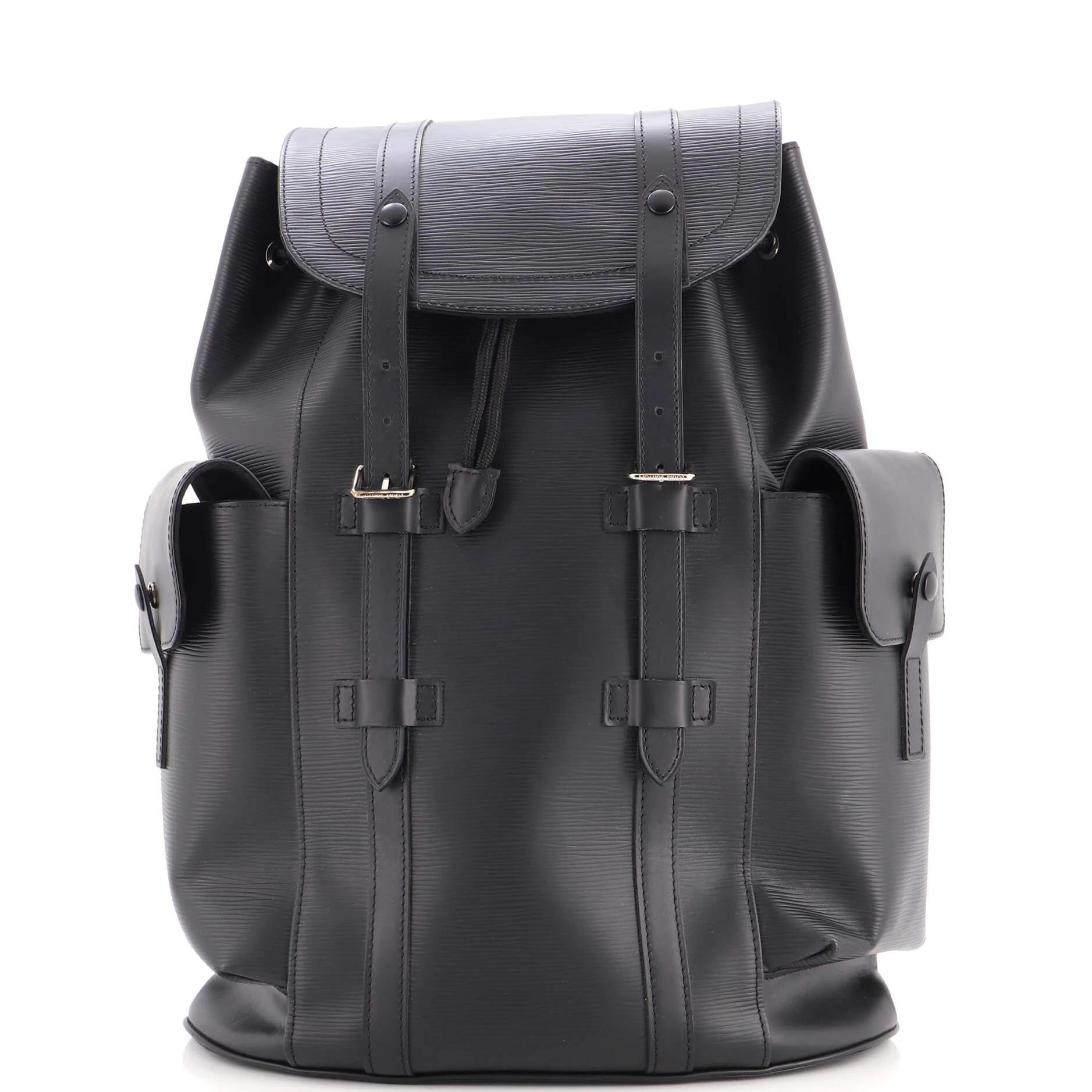 Leather backpack
