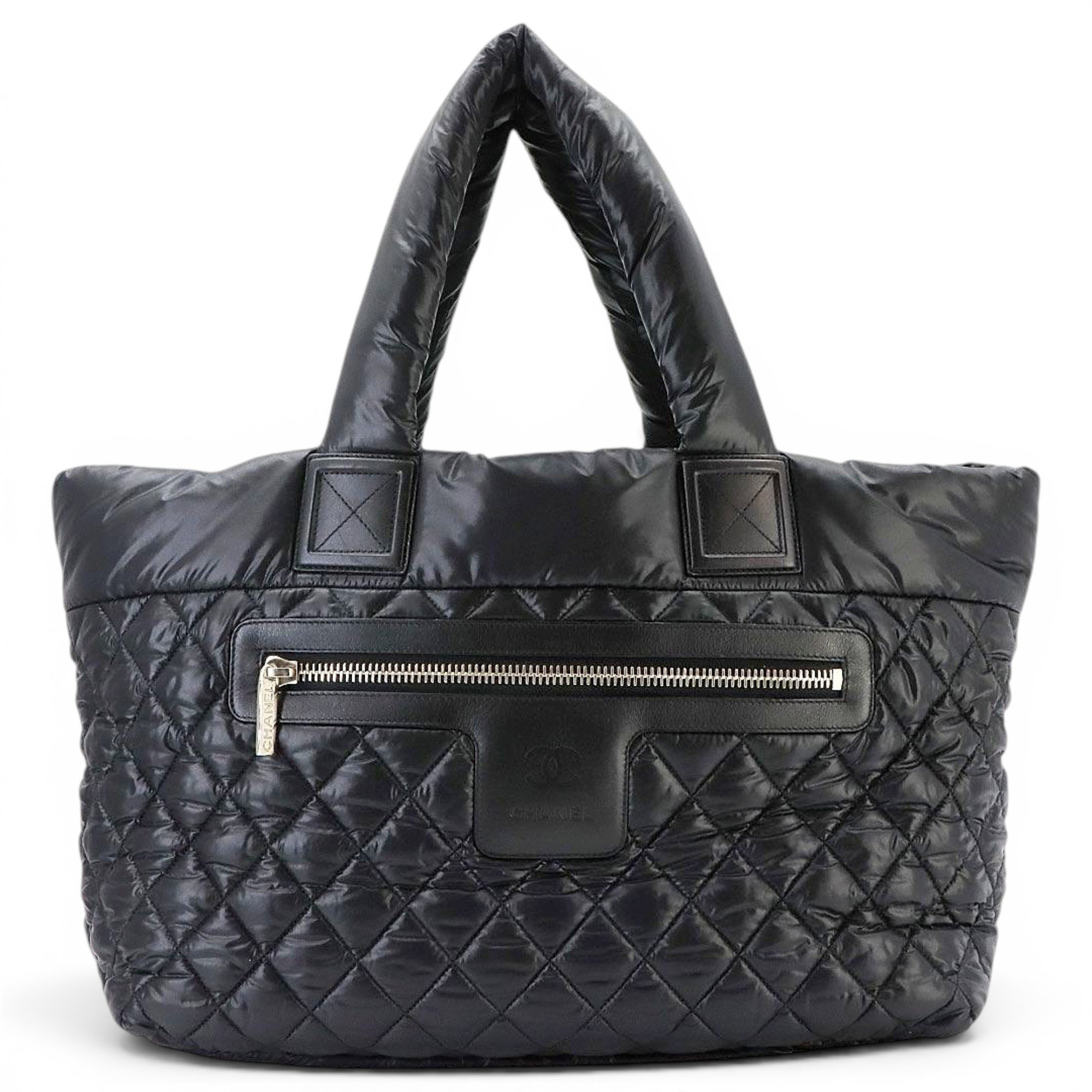 Cocoon leather tote