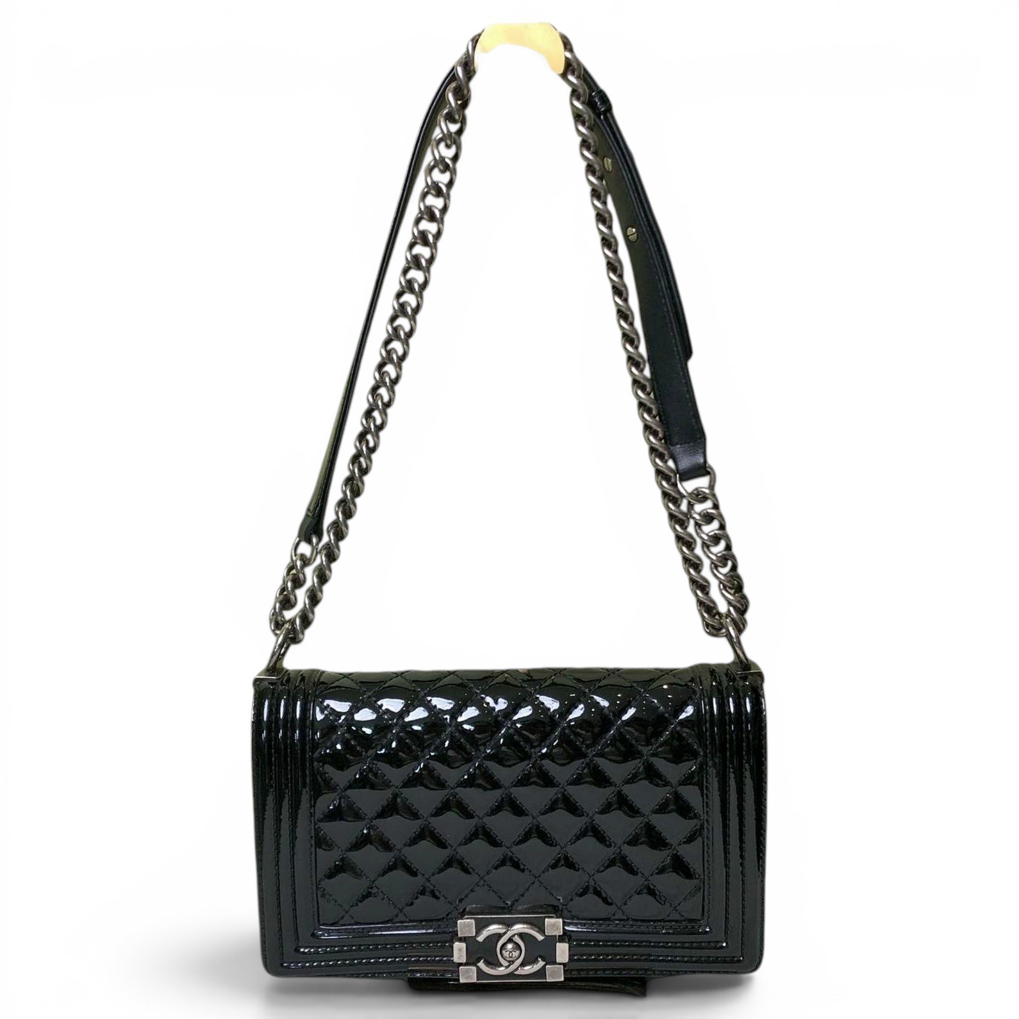 Boy patent leather handbag