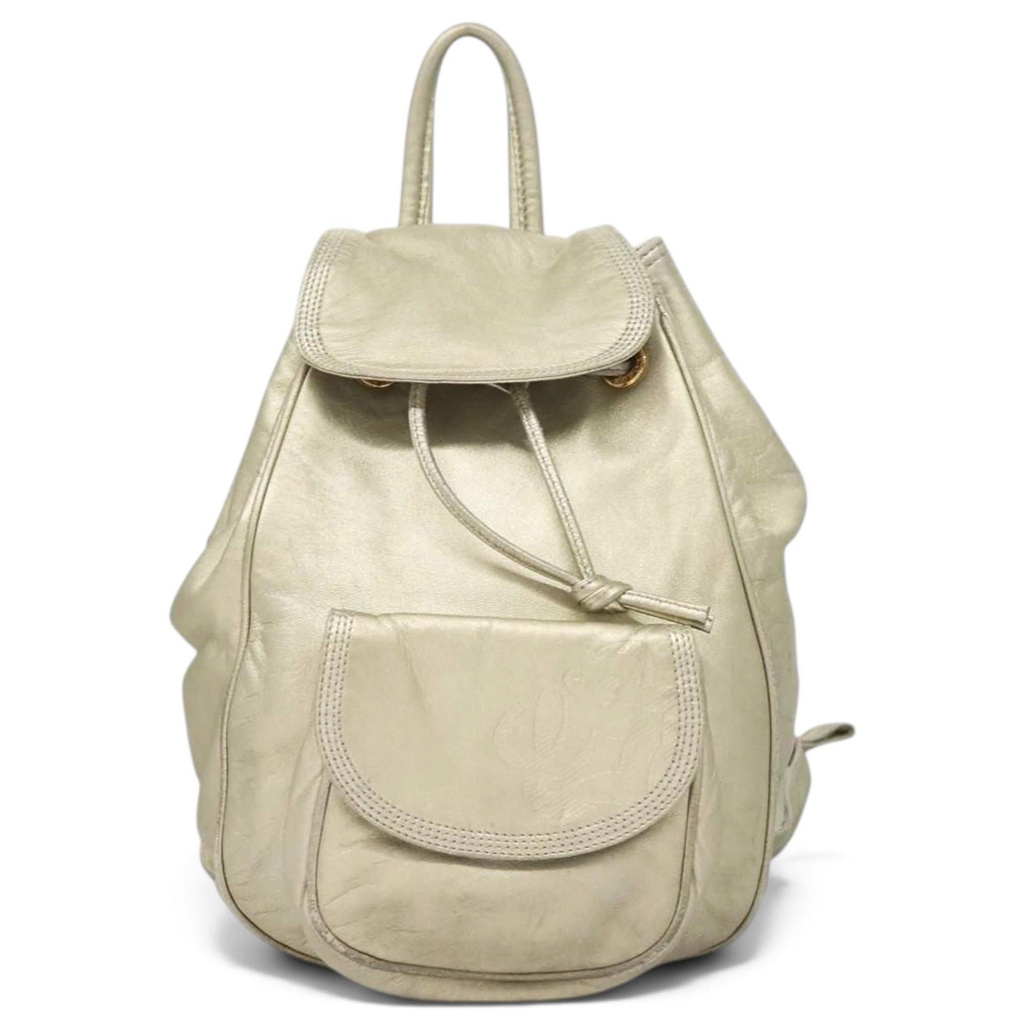 Leather backpack