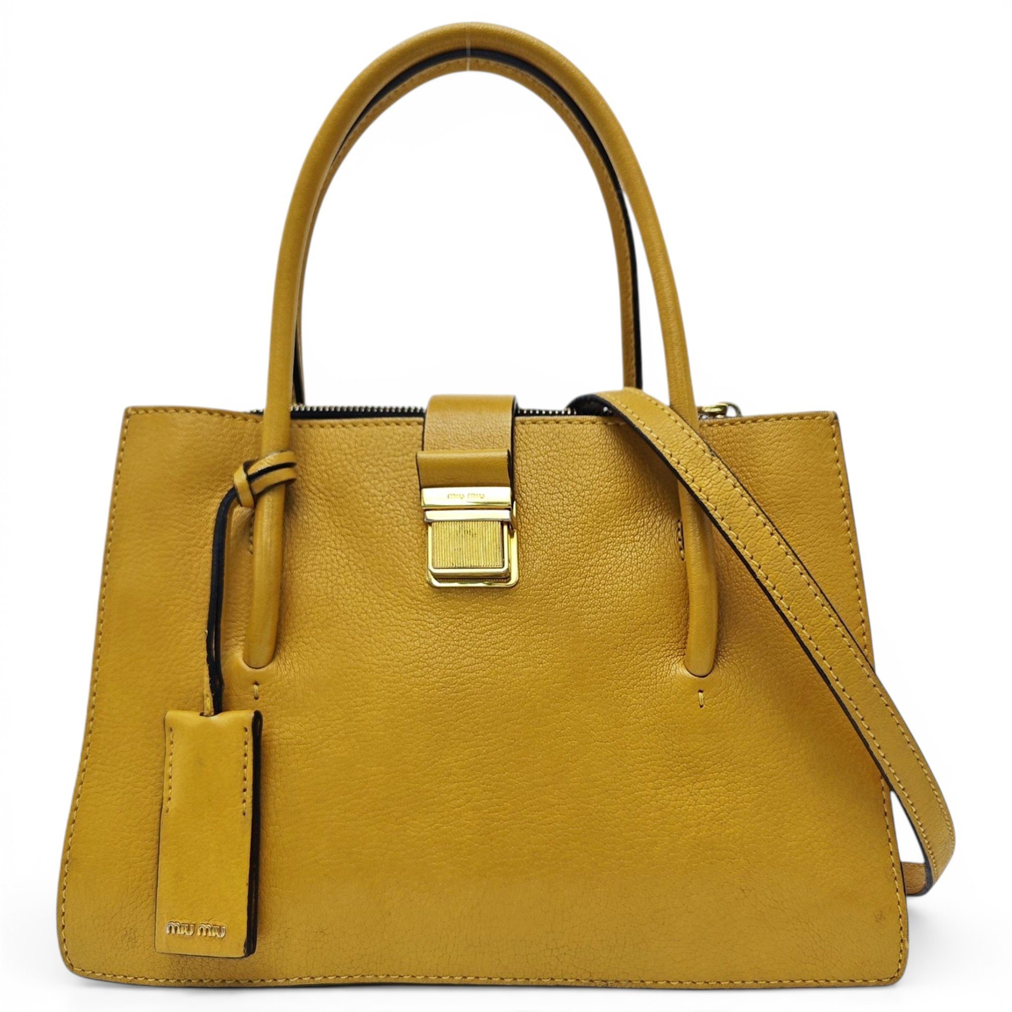 Madras leather crossbody bag