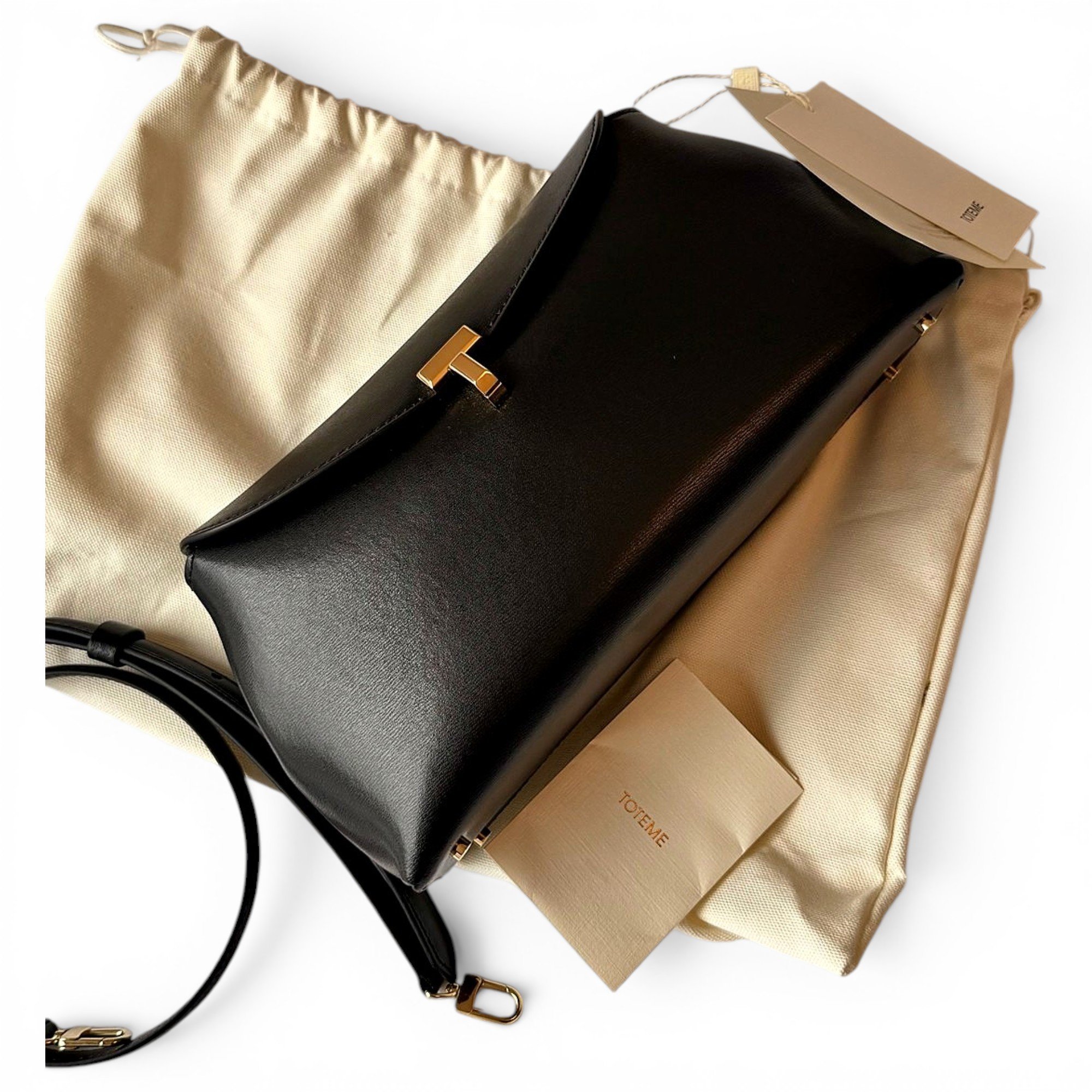 T-Lock leather crossbody bag